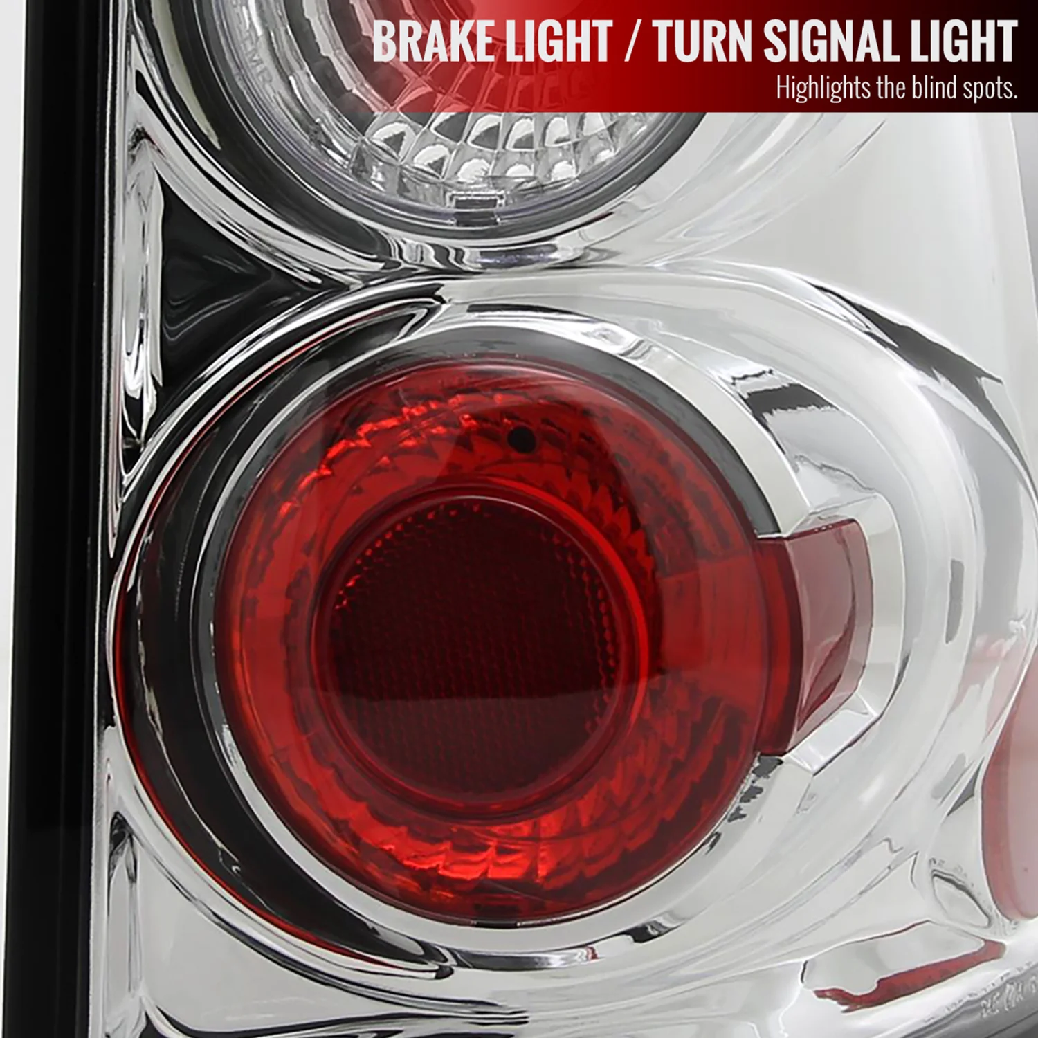 2002-2005 Ford Explorer Tail Lights Chrome Housing/Clear Lens - Image 3