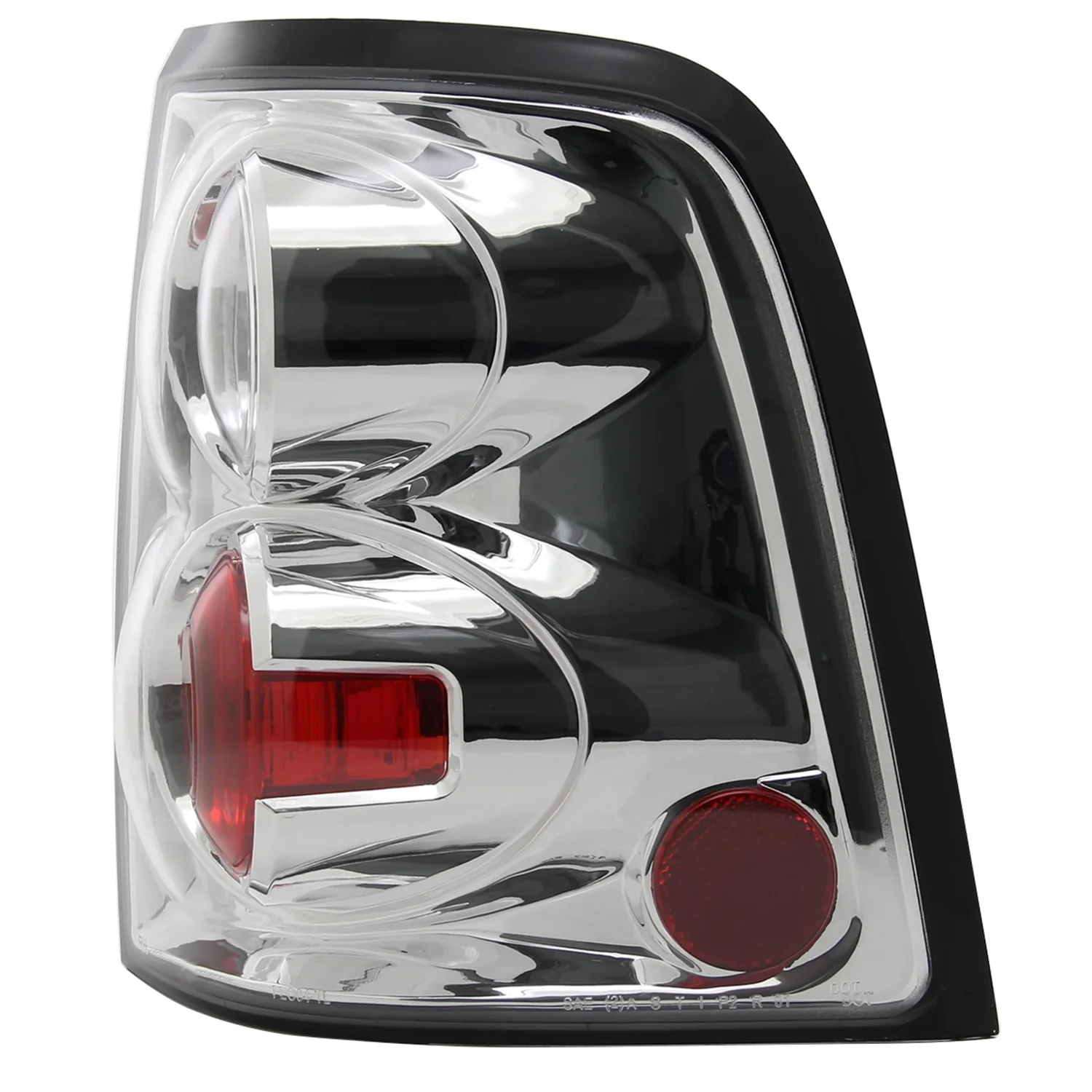 2002-2005 Ford Explorer Tail Lights Chrome Housing/Clear Lens - Image 6
