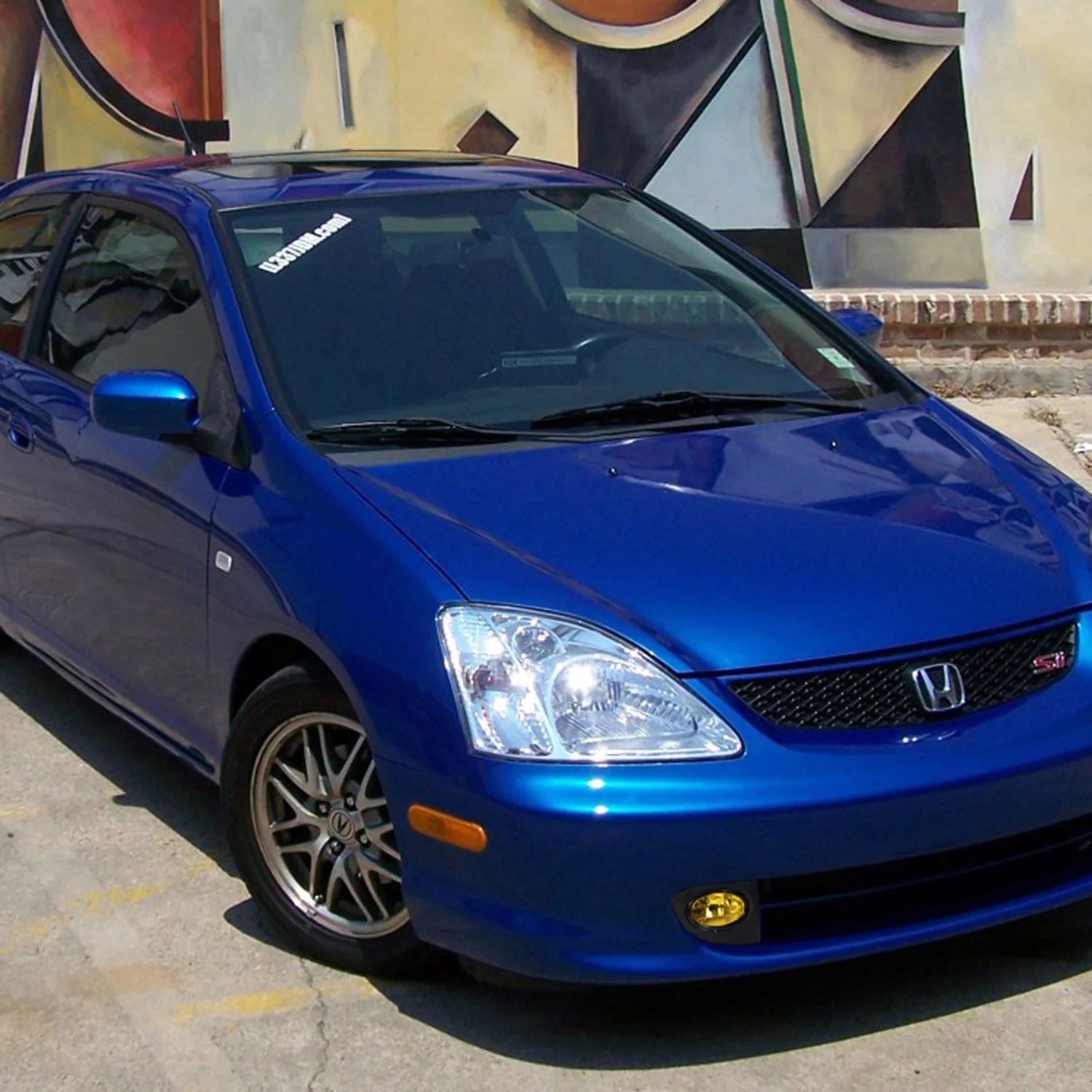 2002-2005 Honda Civic Si EP3 H11 Fog Lights Kit Chrome Housing/Yellow Lens - Image 4