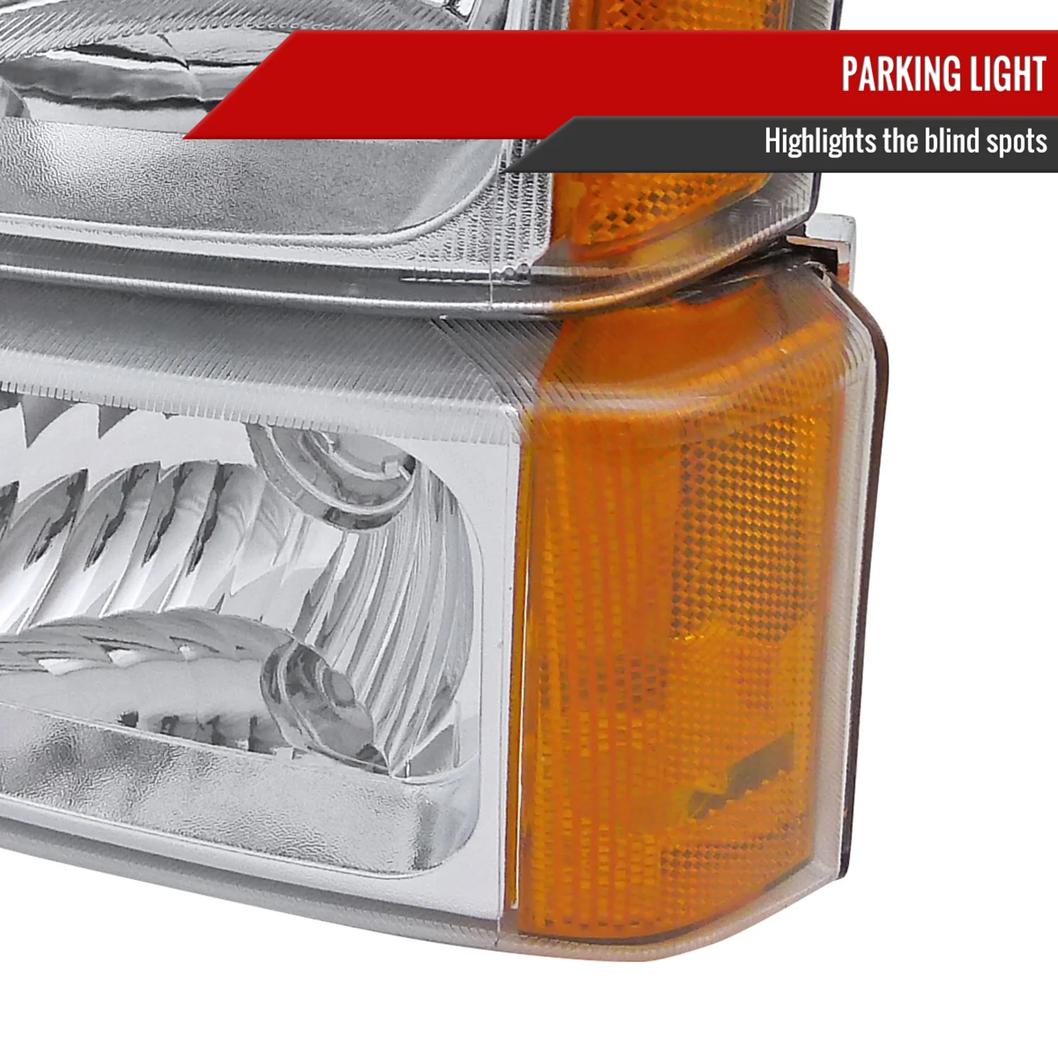 2002-2006 Chevy Avalanche/ 03-2007 Silverado Factory Headlights Bumper Lights - Image 6