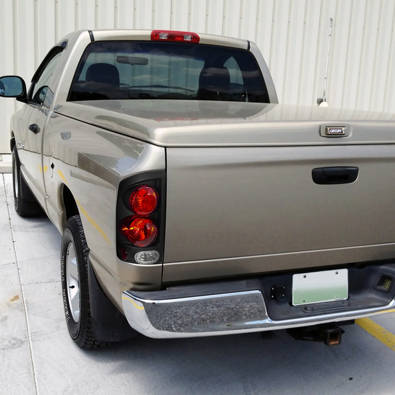 2002-2006 Dodge RAM Retro Style Tail Lights Matte Black Housing/Clear Lens - Image 10