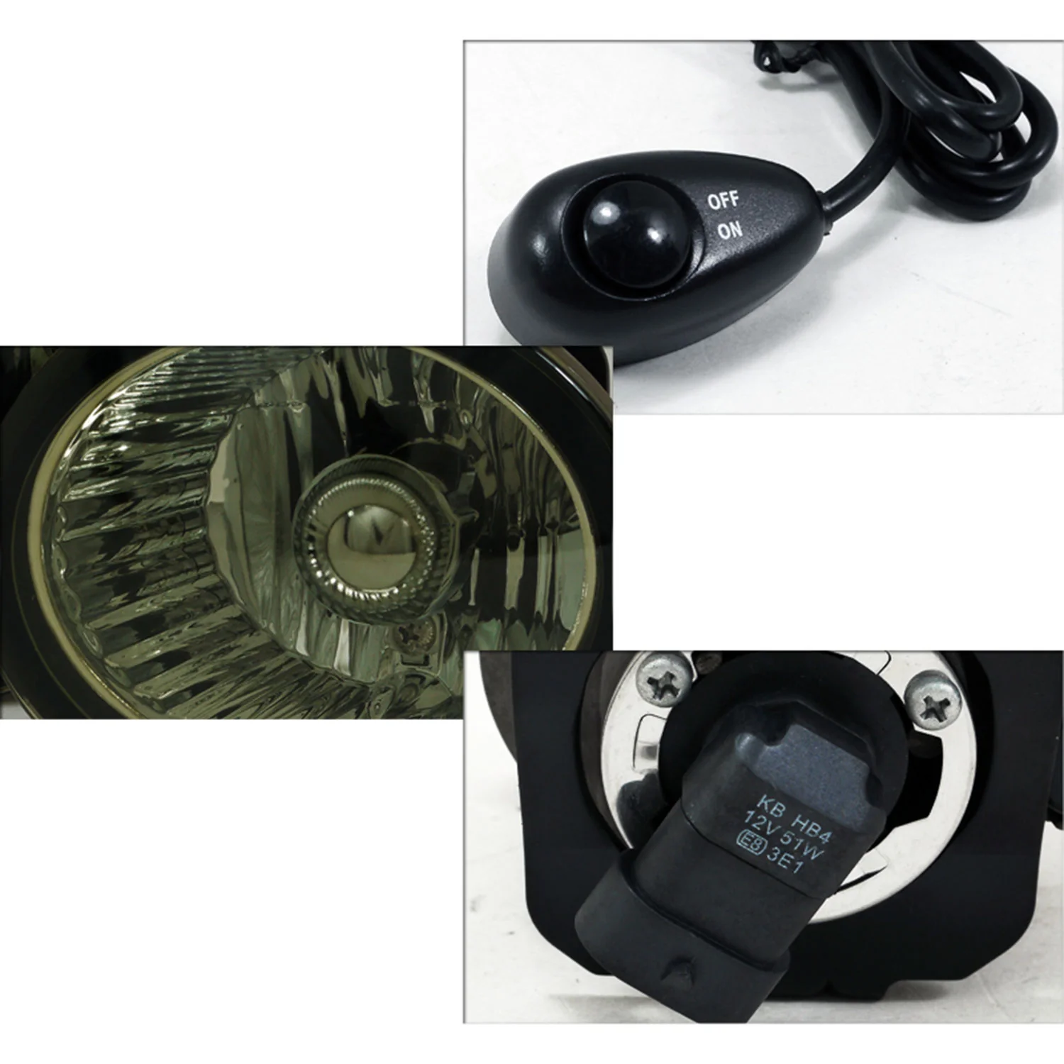 2002-2006 Nissan Altima/Murano Infiniti FX35/FX45 9006 Fog Lights Kit Smoke - Image 2