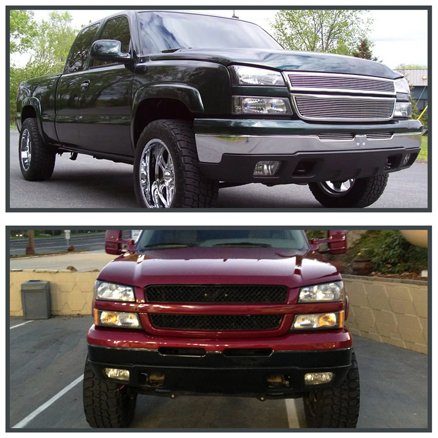 2002-2007 Chevy Silverado/Avalanche H10 Fog Lights Chrome Housing/Clear Lens - Image 9