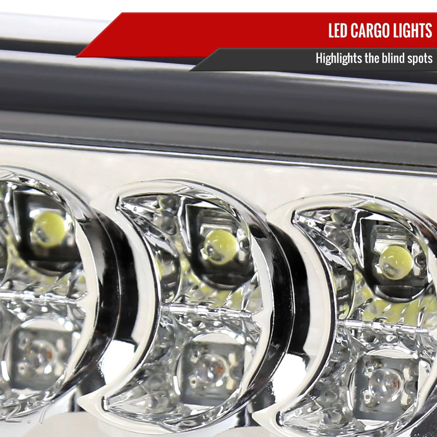 2002-2008 Dodge RAM LED 3rd Brake Light Chrome Housing/Clear Lens - Image 5