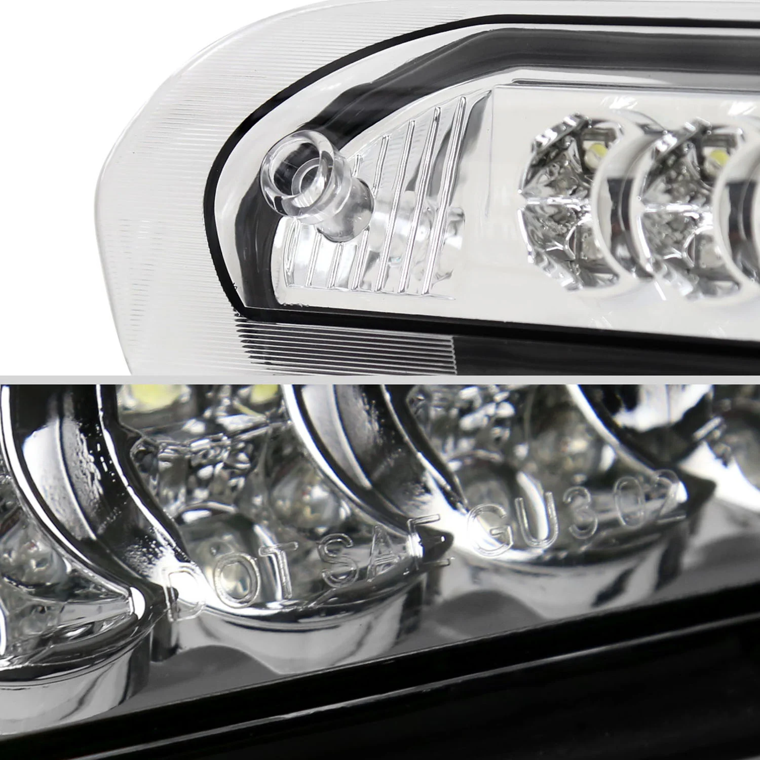 2002-2008 Dodge RAM LED 3rd Brake Light Chrome Housing/Clear Lens - Image 6