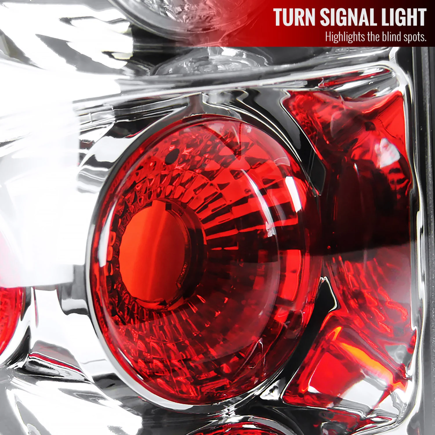 2003-2006 Chevrolet Silverado Tail Lights Chrome Housing/Clear Lens - Image 3