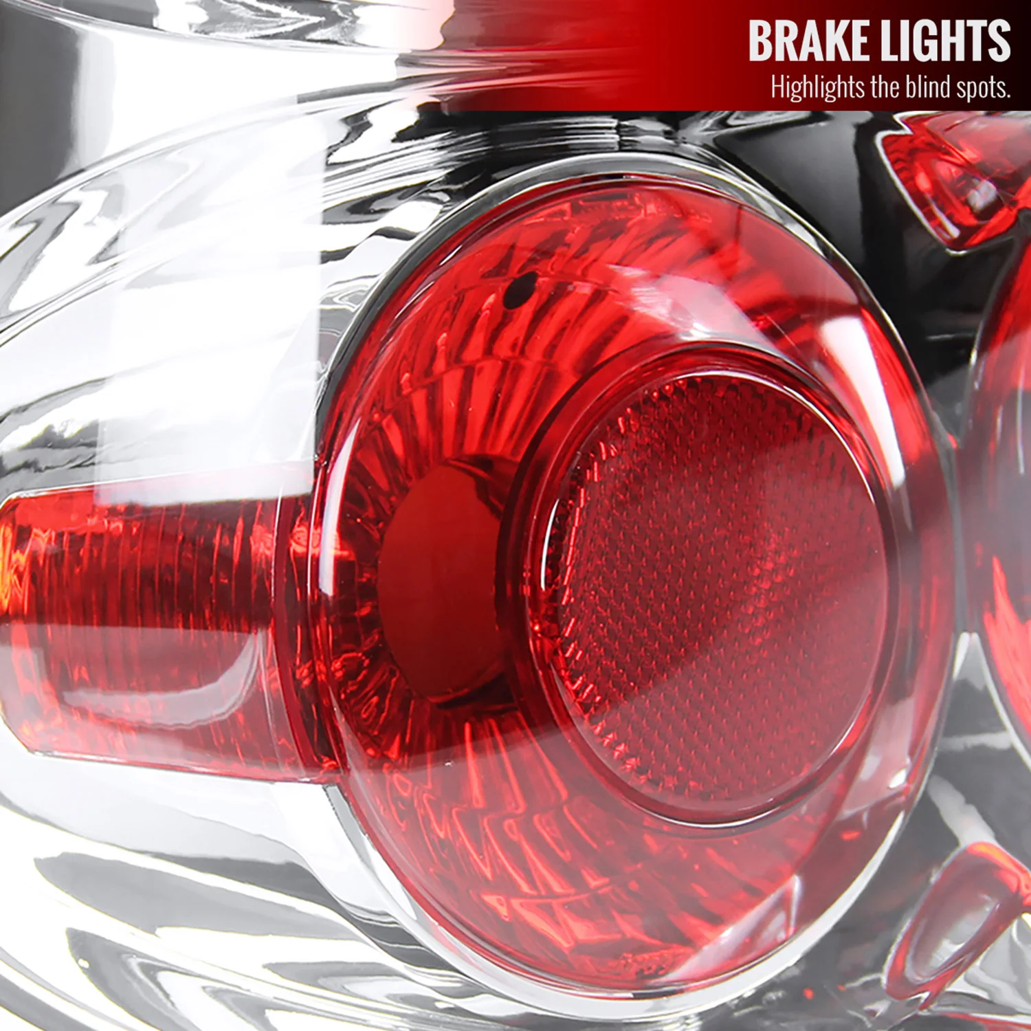 2003-2006 Chevrolet Silverado Tail Lights Chrome Housing/Clear Lens - Image 4