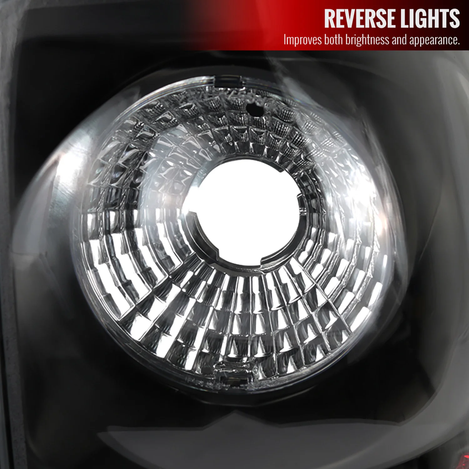 2003-2006 Chevrolet Silverado Tail Lights Matte Black Housing/Clear Lens - Image 2