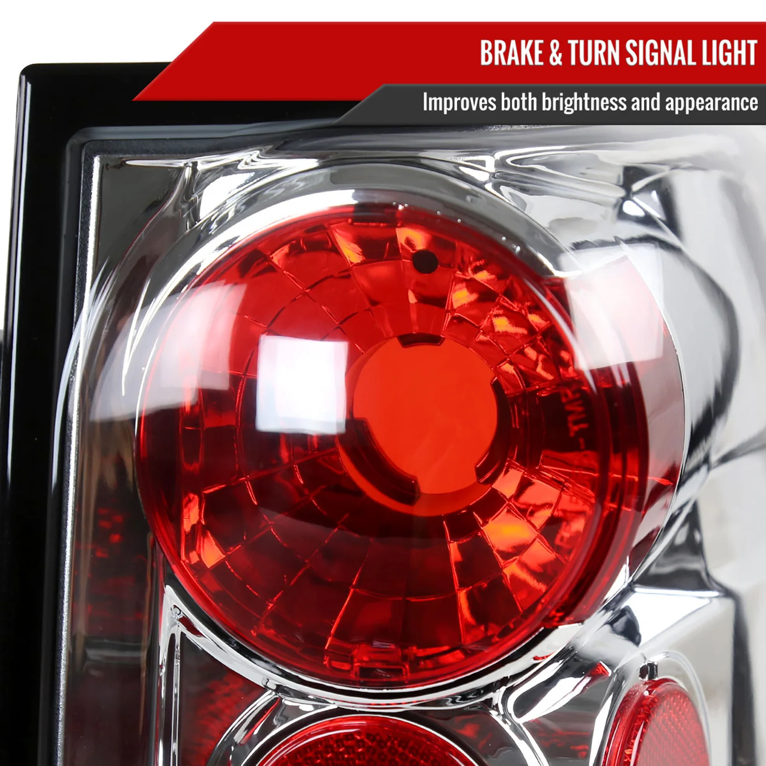 2003-2006 Ford Expedition Tail Lights Chrome Housing/Clear Lens - Image 3