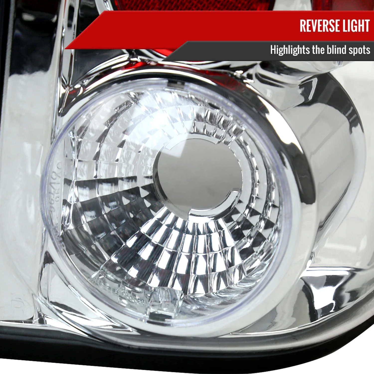 2003-2006 Ford Expedition Tail Lights Chrome Housing/Clear Lens - Image 4