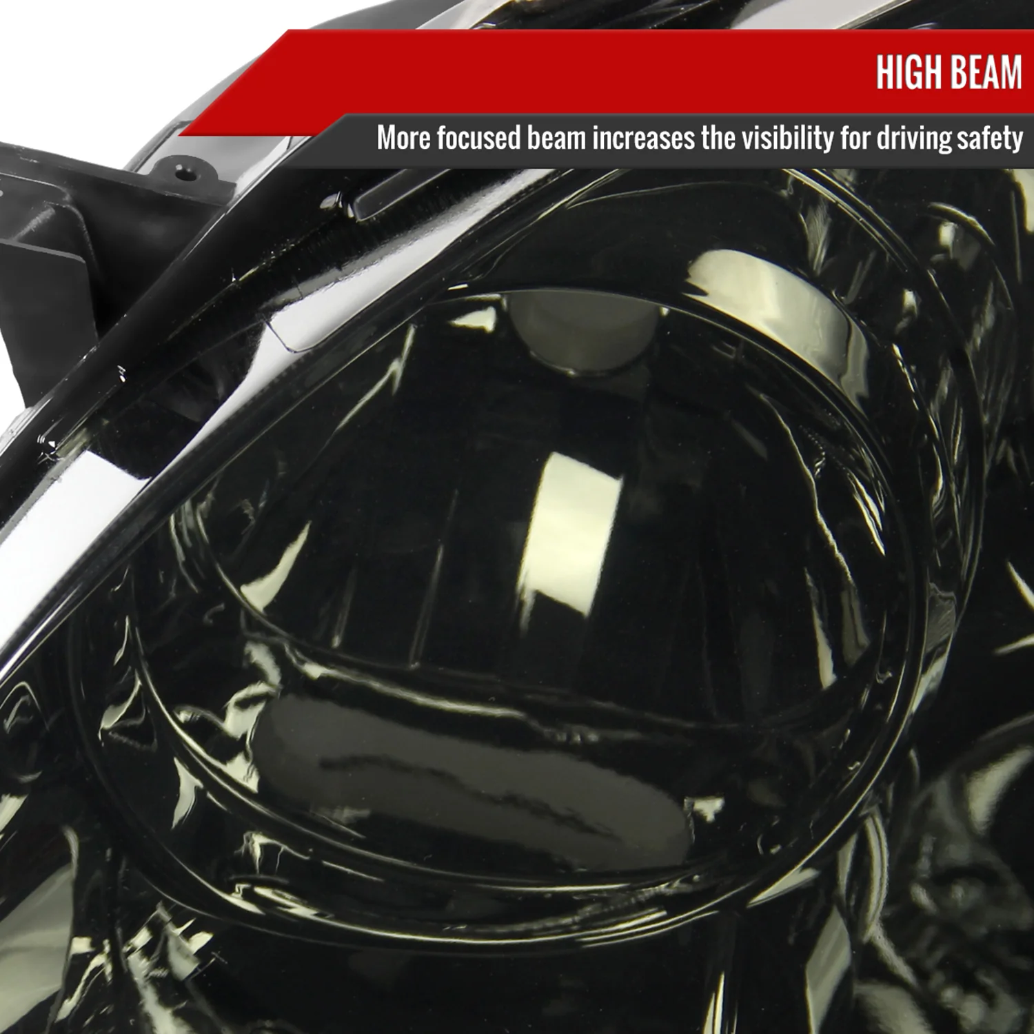 2003-2008 Toyota Corolla Factory Style Headlights Chrome Housing/Smoke Lens - Image 4