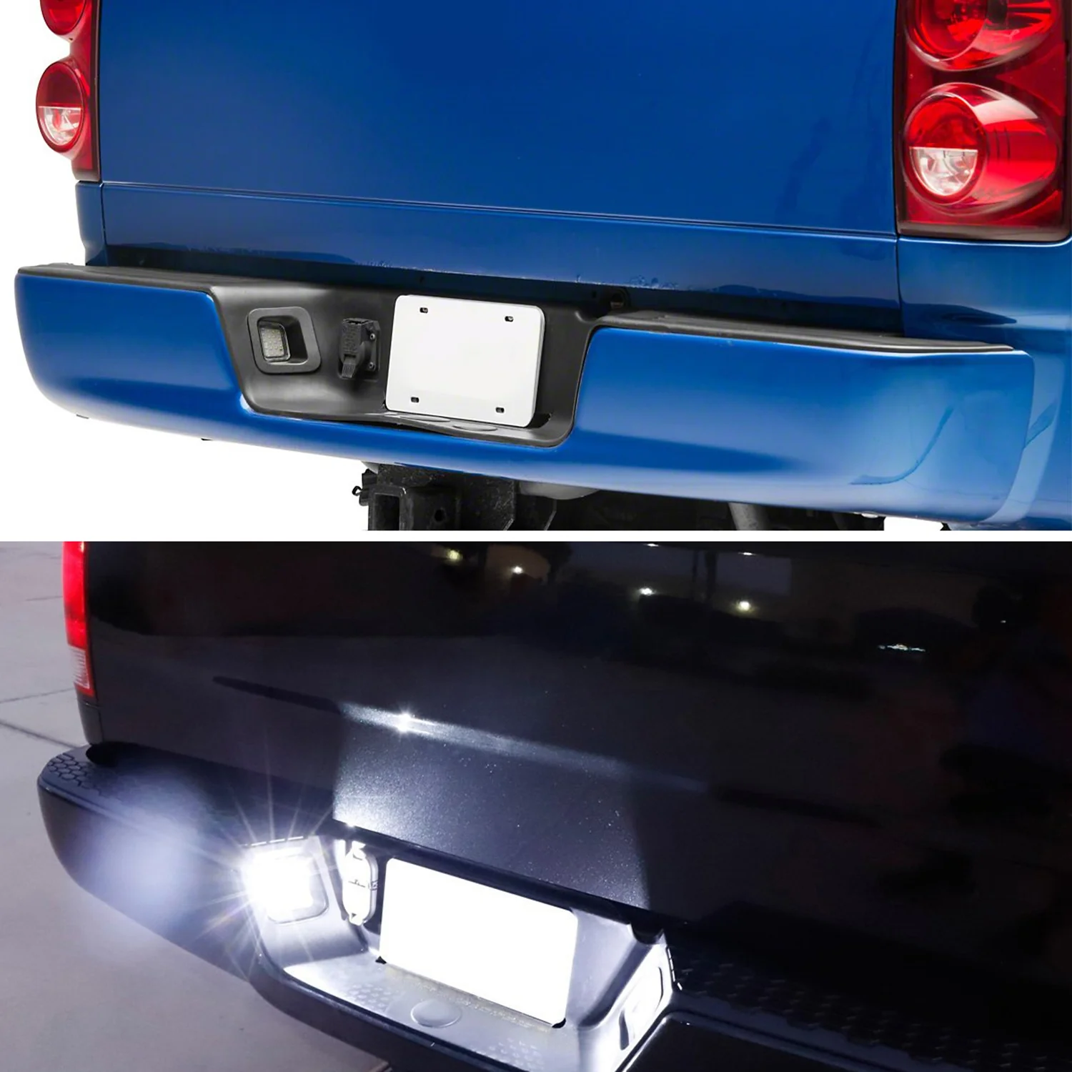 2003-2018 Dodge RAM 1500 2500 3500 Rear LED License Plate Lights Chrome - Image 10