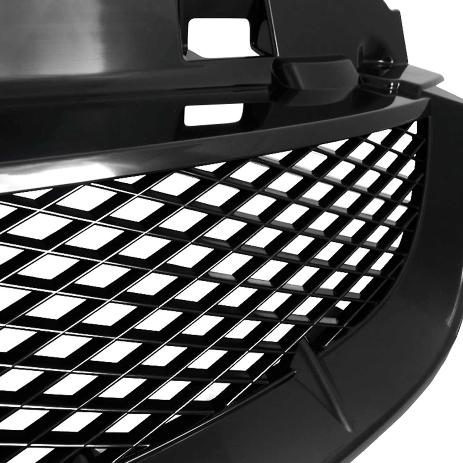 2004-2005 Honda Civic Coupe/Sedan TR Style Black ABS Mesh Grille - Image 2