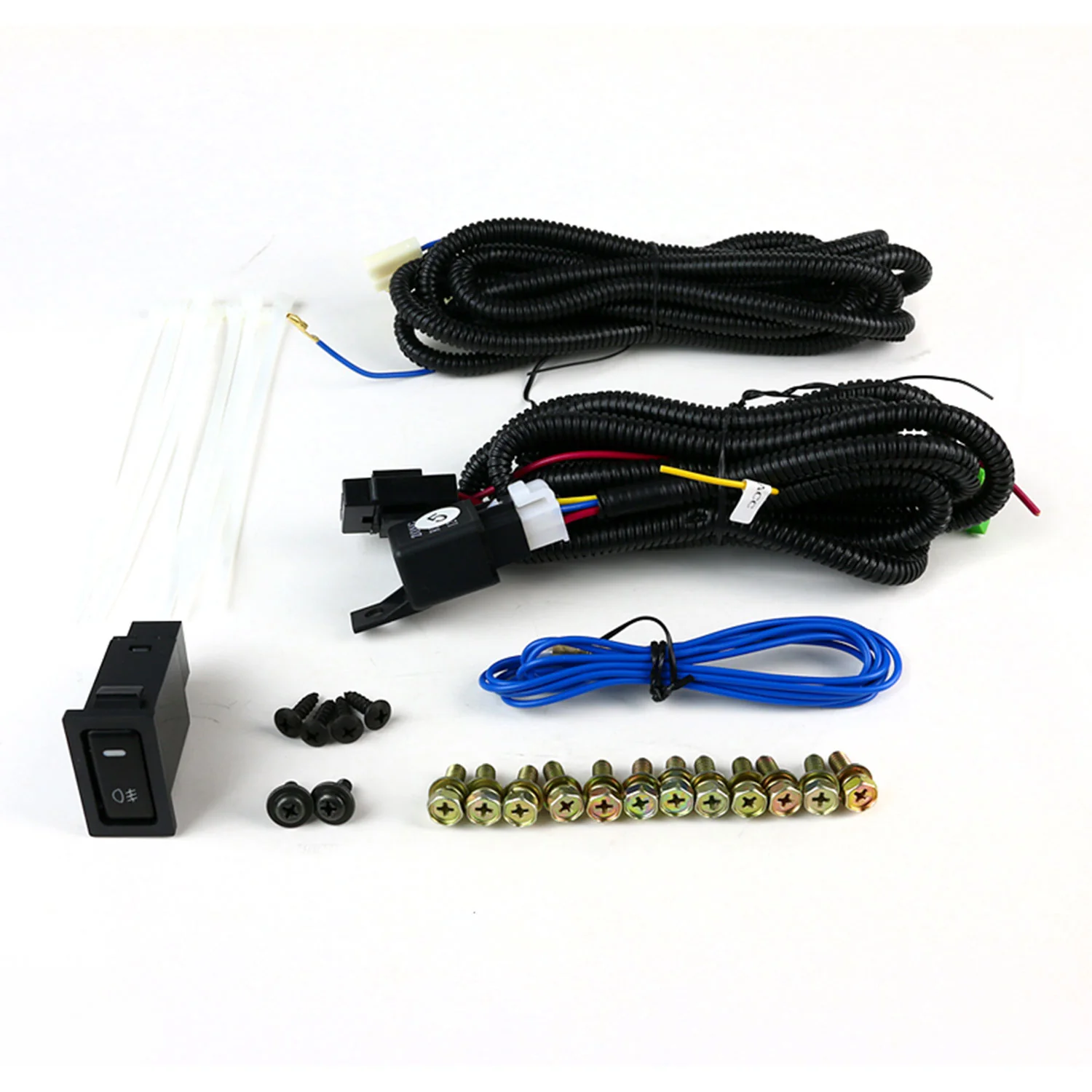 2004-2005 Mitsubishi Lancer Ralliart H3 Fog Lights Kit & Switch Chrome - Image 9