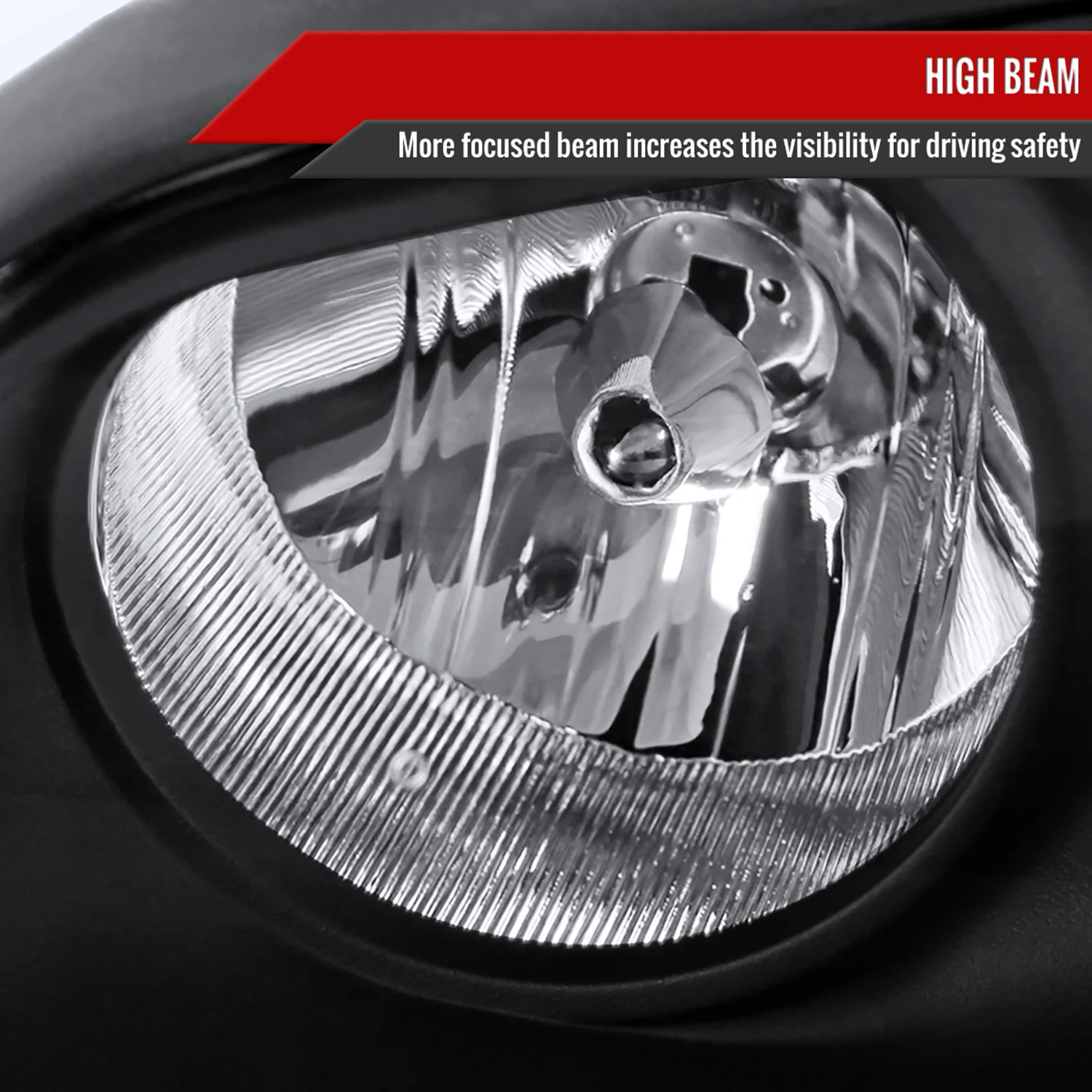 2004-2006 Hyundai Elantra Crystal Headlights w/ Amber Reflectors Black/Clear - Image 4
