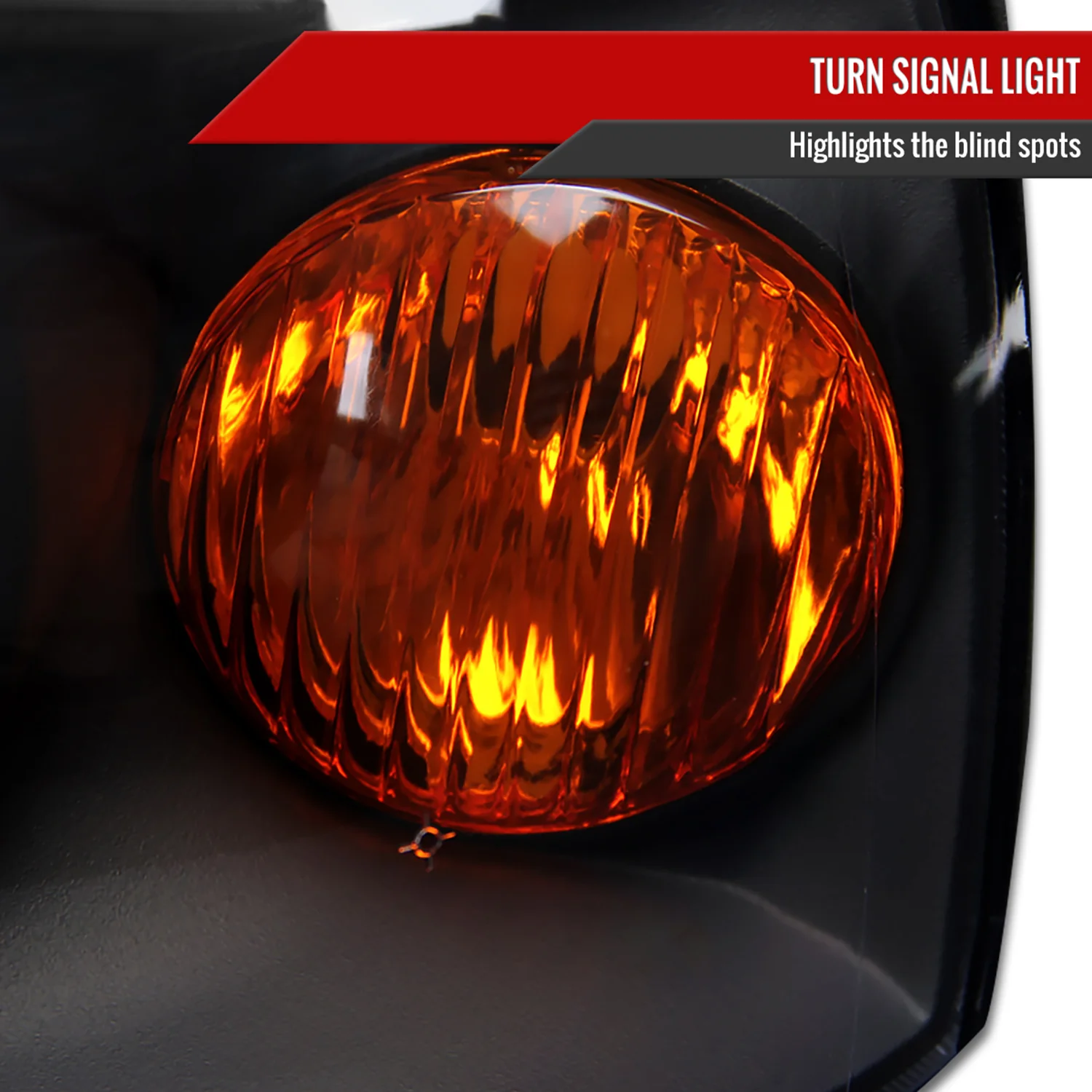2004-2006 Hyundai Elantra Crystal Headlights w/ Amber Reflectors Black/Clear - Image 5