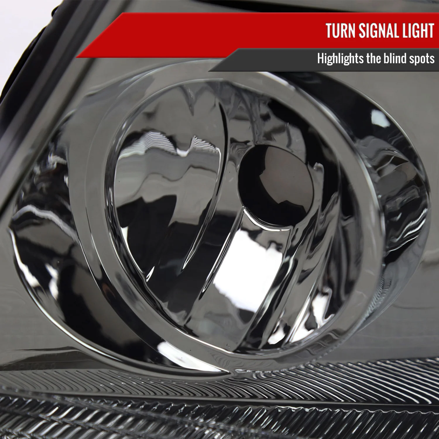2004-2008 Ford F-150/2006-2008 Lincoln Mark LT Headlights Amber & Chrome Smoke - Image 4