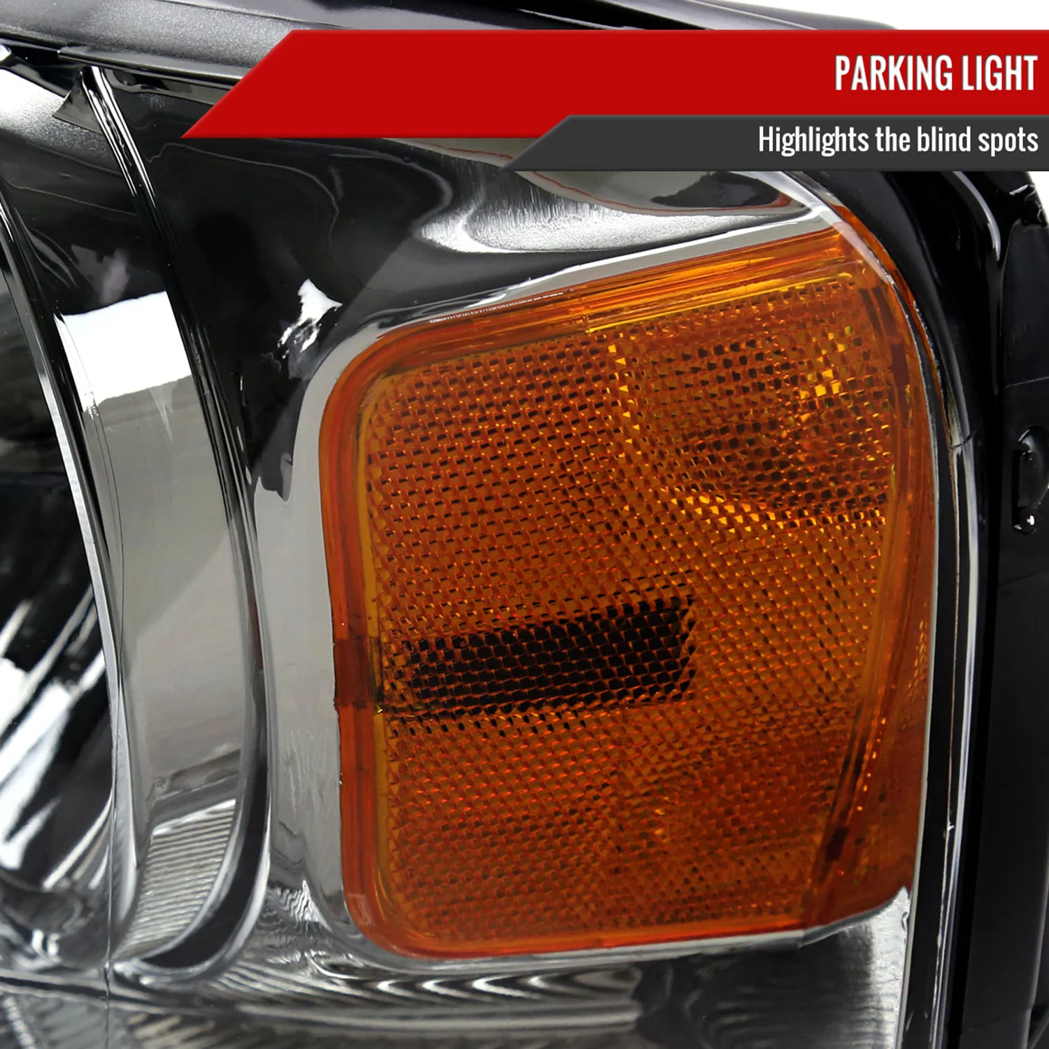 2004-2008 Ford F-150/2006-2008 Lincoln Mark LT Headlights Amber & Chrome Smoke - Image 5