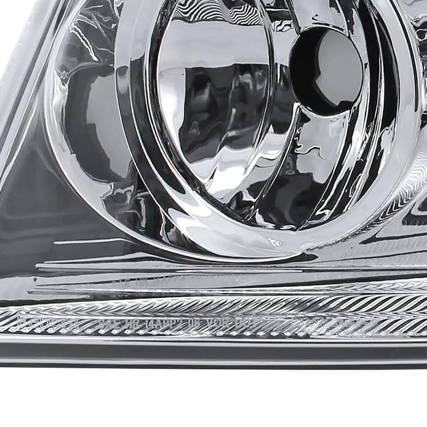 2004-2008 Ford F-150/ Lincoln Mark LT Replacement Headlights Amber & Chrome - Image 6
