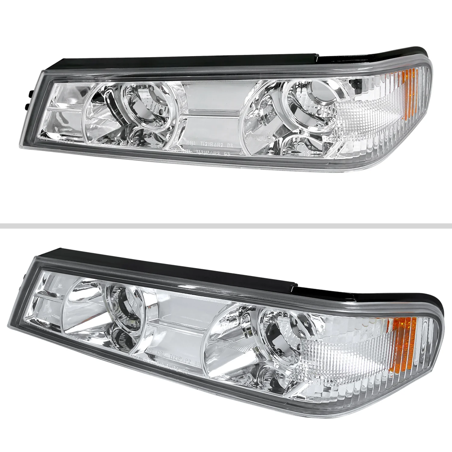 2004-2012 Chevy Colorado GMC Canyon Corner Lights Chrome Housing/Clear Lens - Image 2
