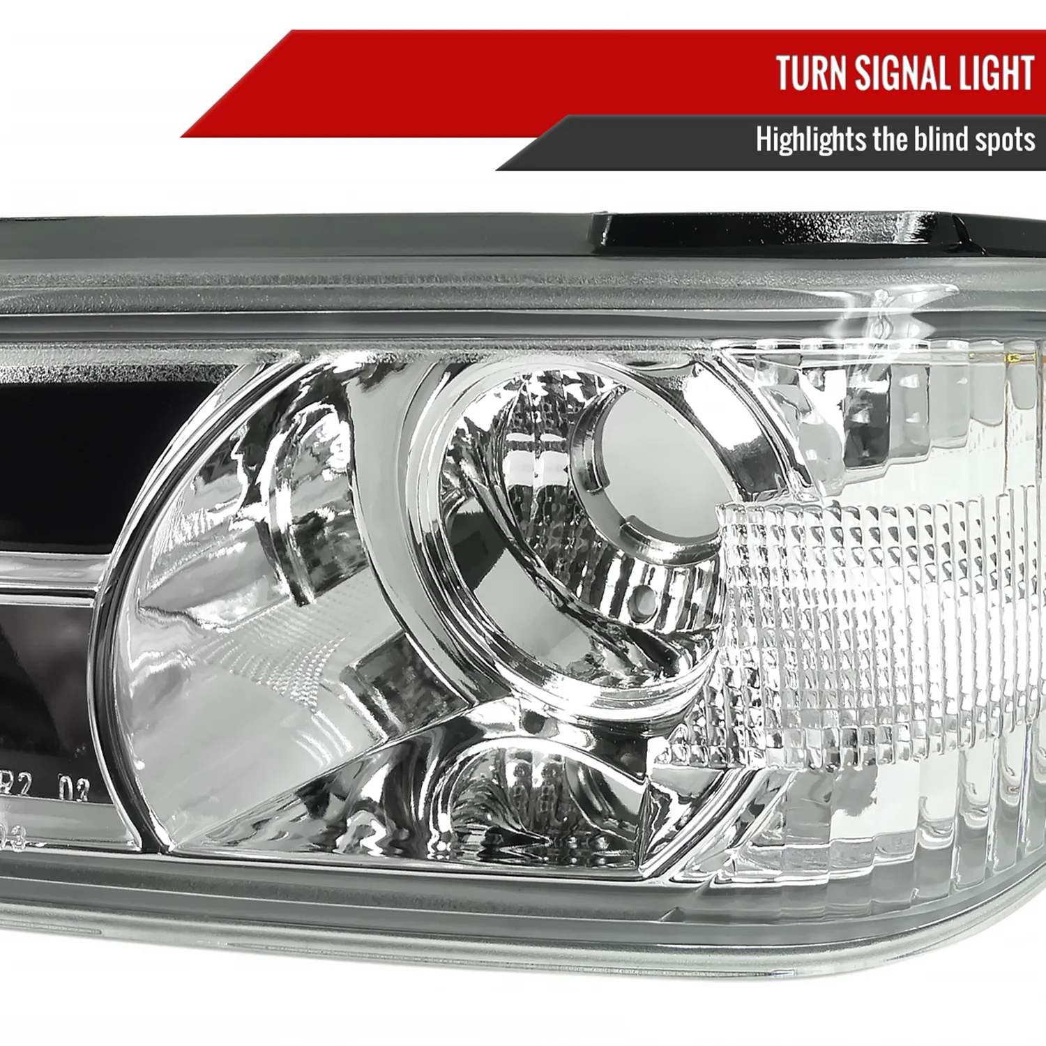 2004-2012 Chevy Colorado GMC Canyon Corner Lights Chrome Housing/Clear Lens - Image 4