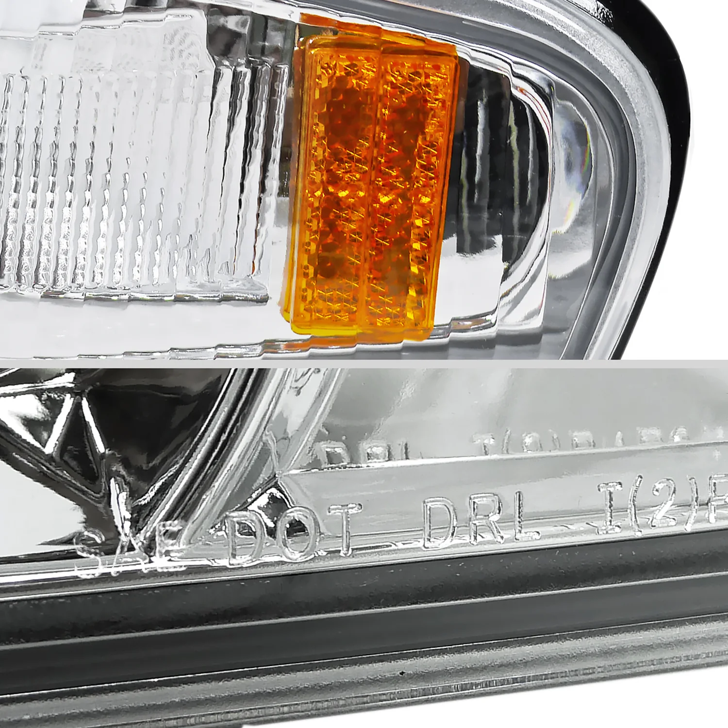 2004-2012 Chevy Colorado GMC Canyon Corner Lights Chrome Housing/Clear Lens - Image 5