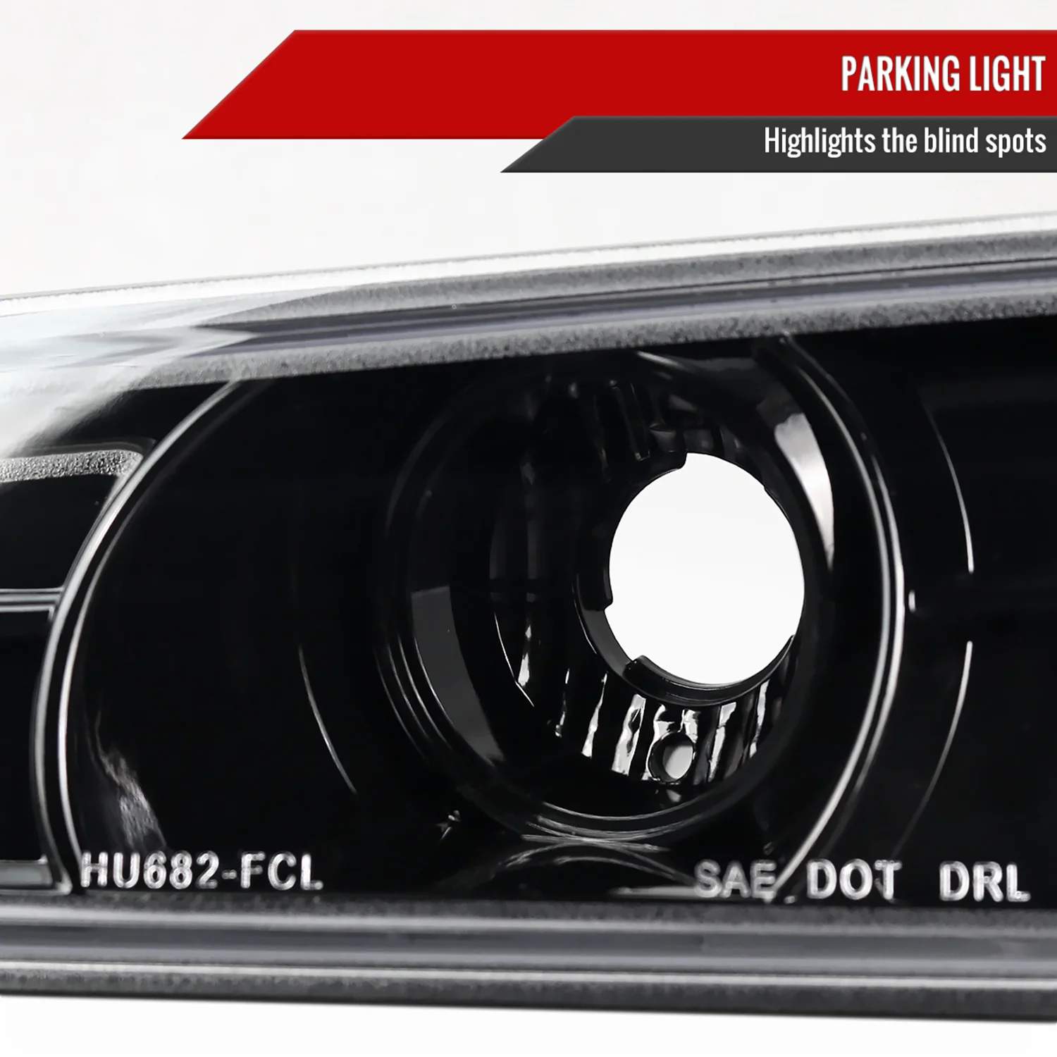 2004-2012 Chevy Colorado GMC Canyon Corner Lights Jet Black/Clear Lens - Image 3