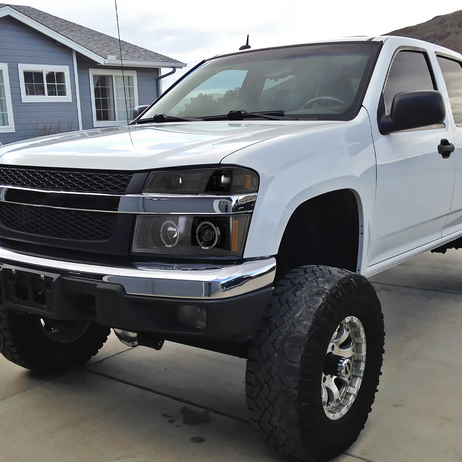 2004-2012 Chevy Colorado GMC Canyon Corner Lights Jet Black/Clear Lens - Image 8