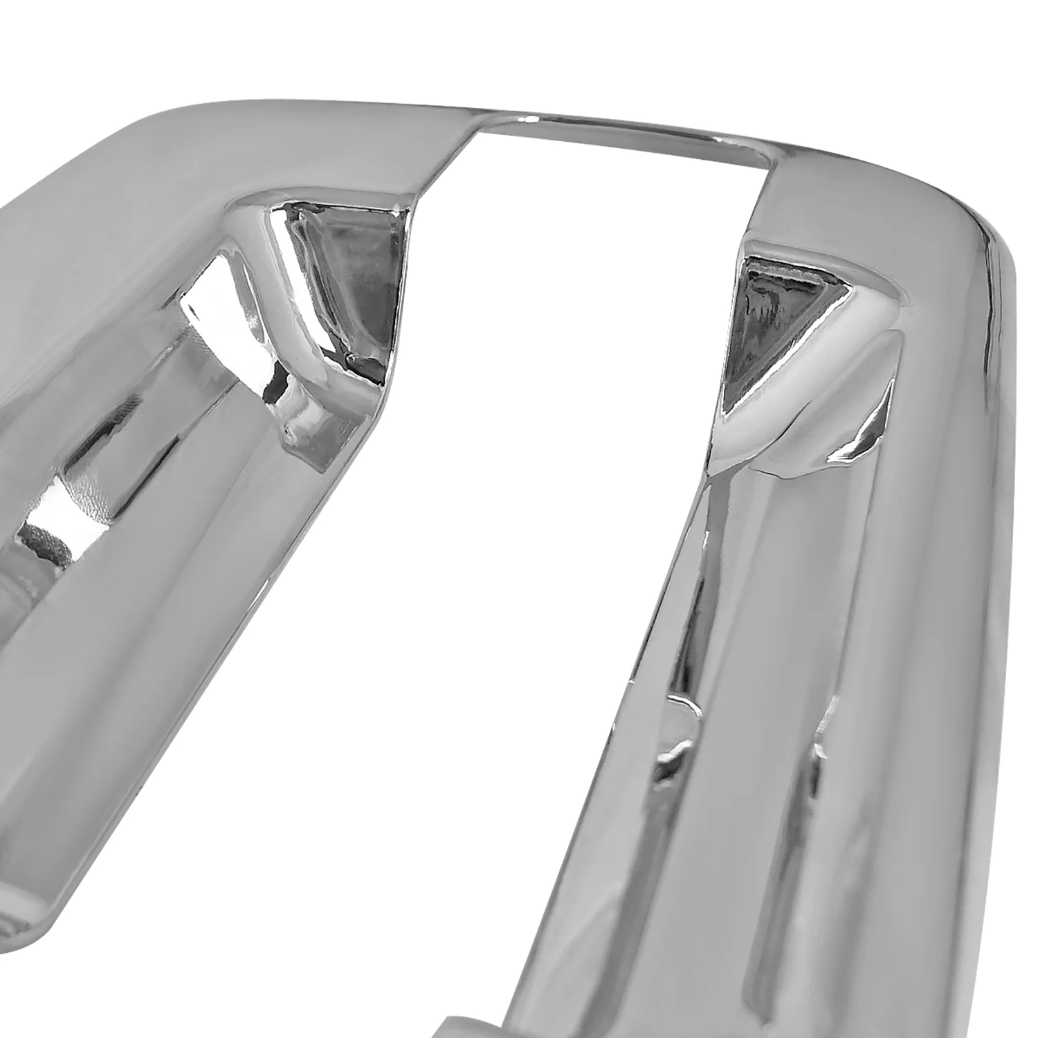 2004-2012 Ford F-150 2DR ABS Door Handle Covers w/ Keyholes Chrome - Image 2