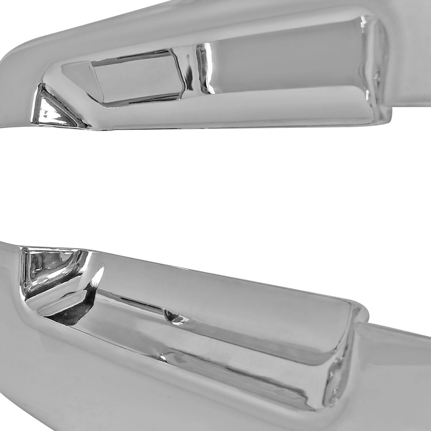 2004-2012 Ford F-150 2DR ABS Door Handle Covers w/ Keyholes Chrome - Image 4