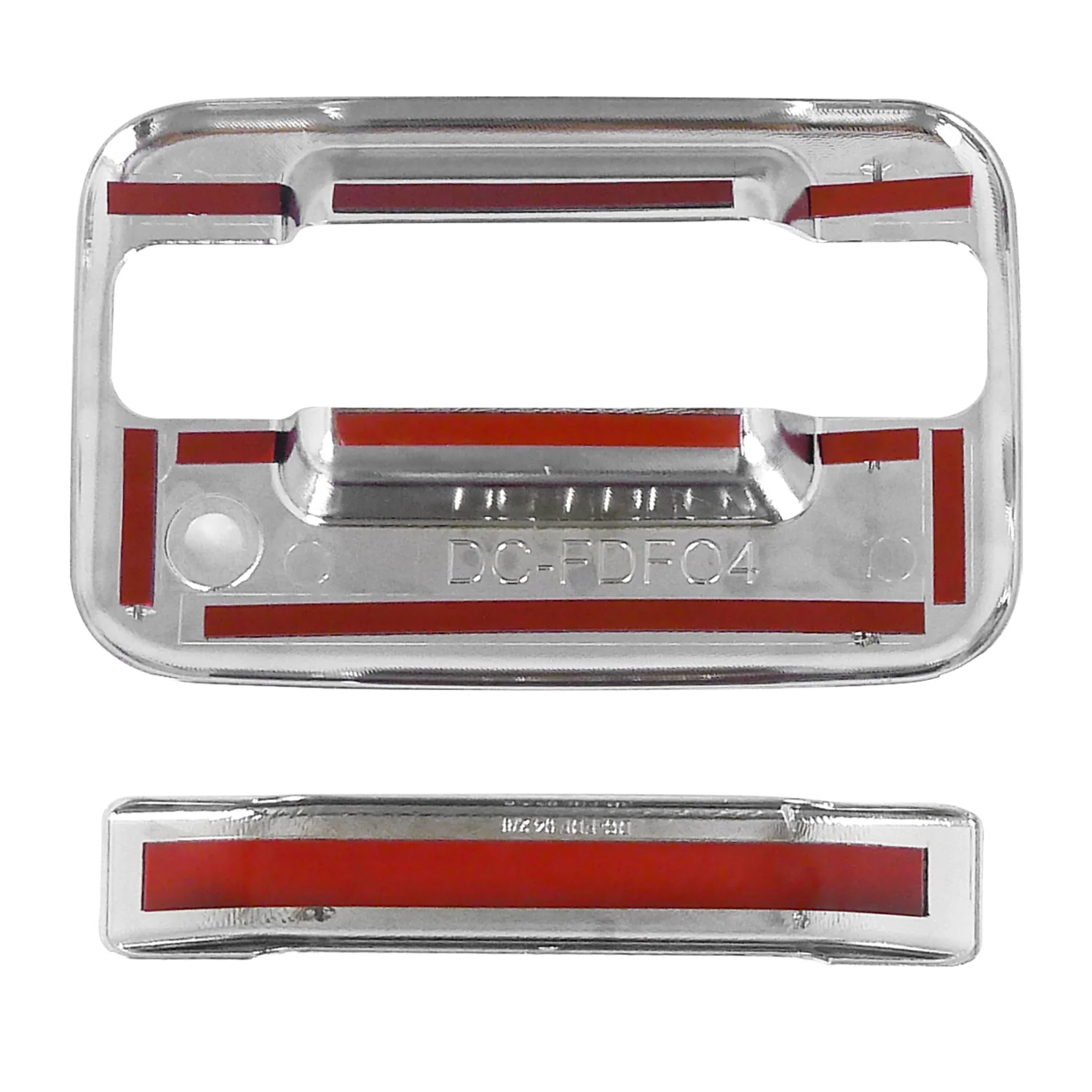 2004-2012 Ford F-150 2DR ABS Door Handle Covers w/ Keyholes Chrome - Image 8