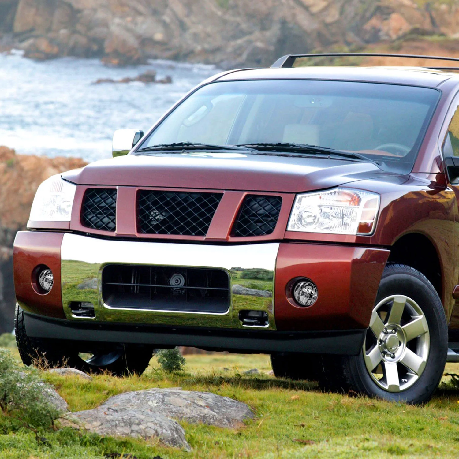 2004-2015 Nissan Titan/ 2005-2007 Armada Bumper Fog Lights Chrome/Clear Lens - Image 10