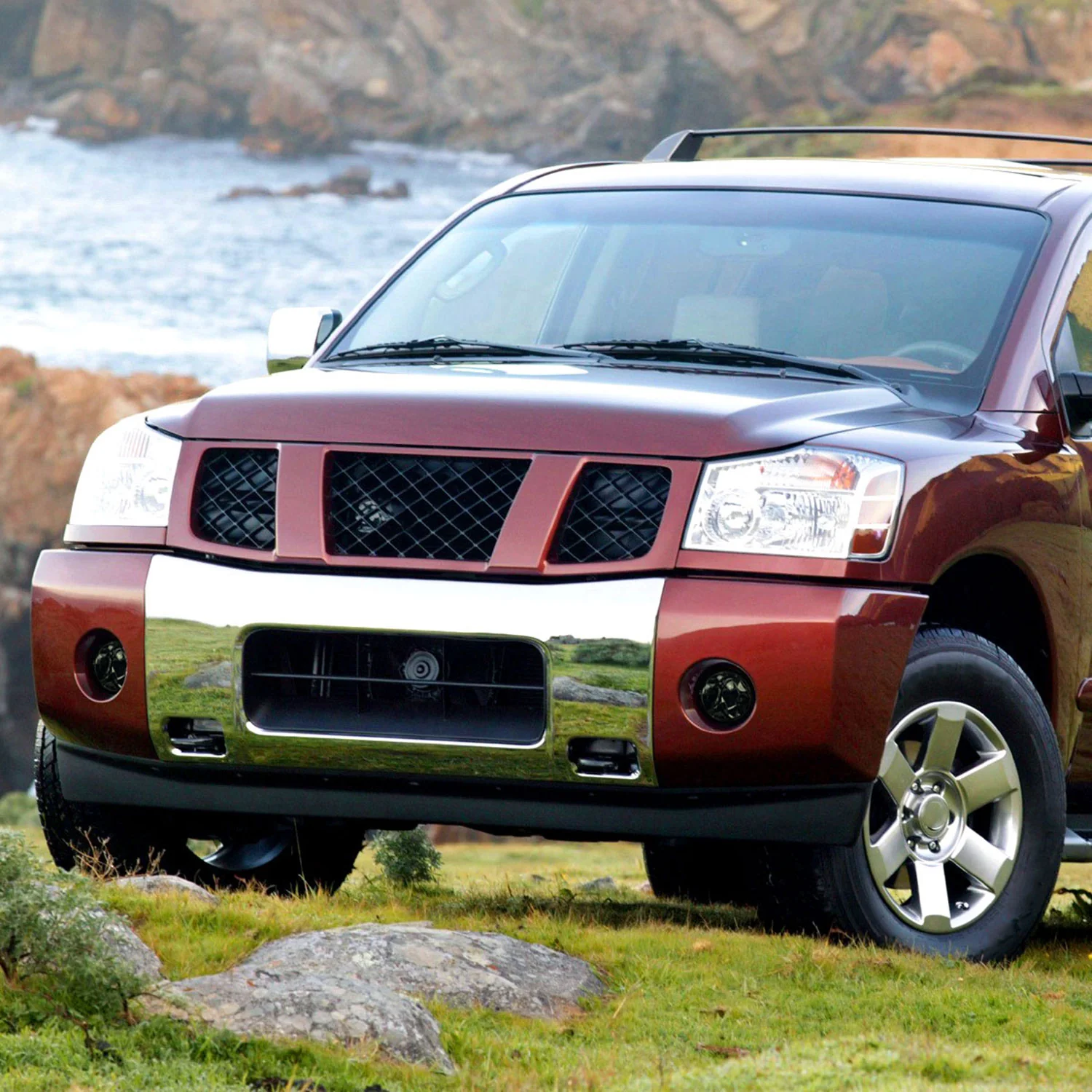 2004-2015 Nissan Titan/ 2005-2007 Armada Bumper Fog Lights Chrome/Smoke Lens - Image 10