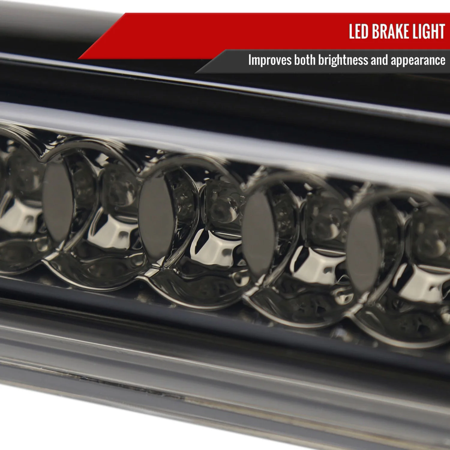 2004-2015 Nissan Titan LED 3rd Brake Light Chrome Housing/Smoke Lens - Image 4