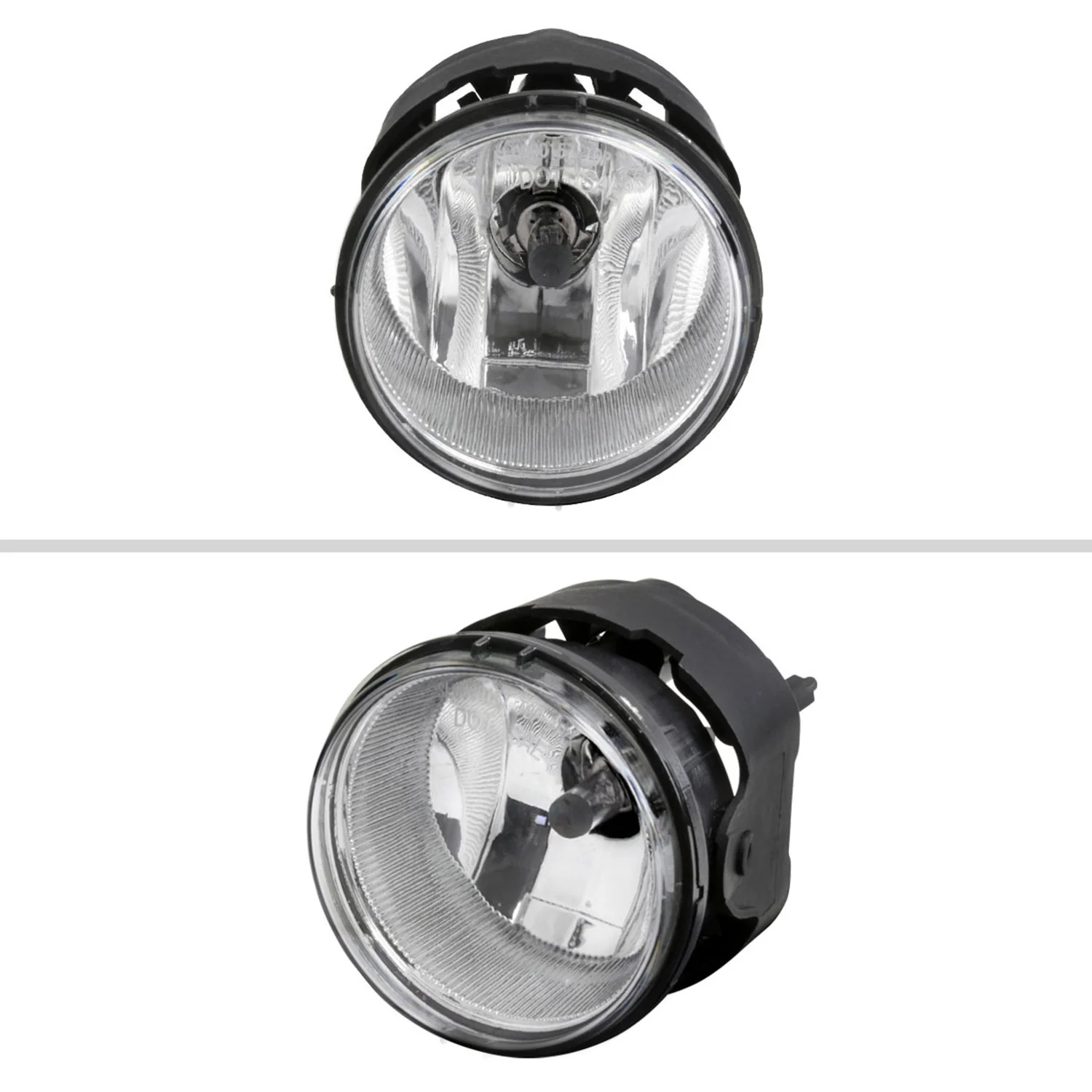 2005-2009 Dodge Caravan/Charger Chrysler Pacifica H8 Fog Lights Kit Chrome - Image 2