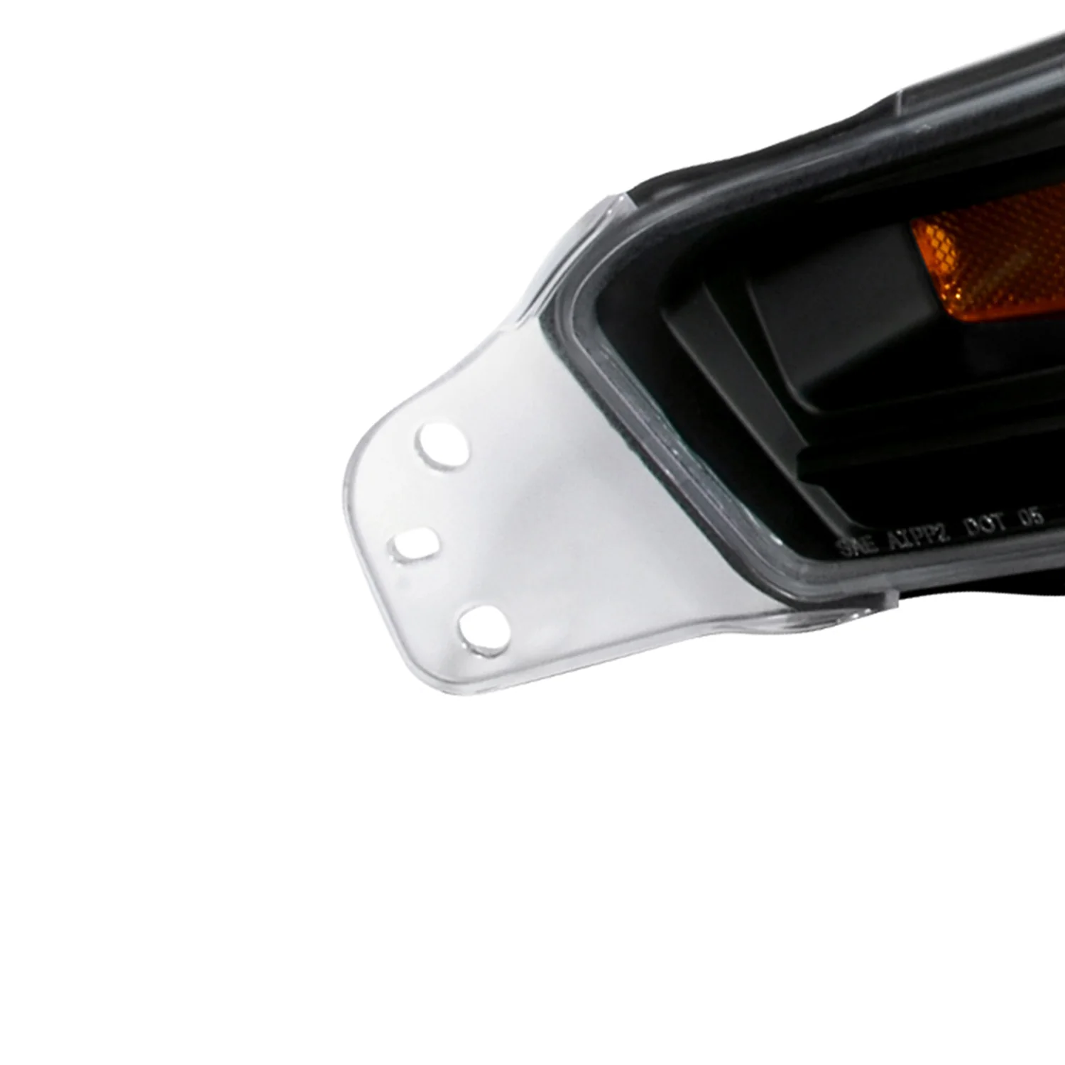 2005-2009 Ford Mustang Factory Style Bumper Lights Matte Black/Clear Lens - Image 4