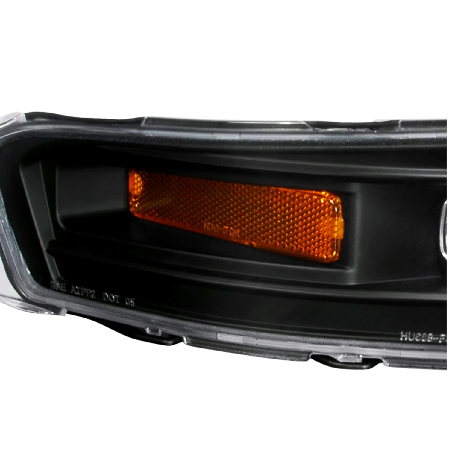 2005-2009 Ford Mustang Factory Style Bumper Lights Matte Black/Clear Lens - Image 6