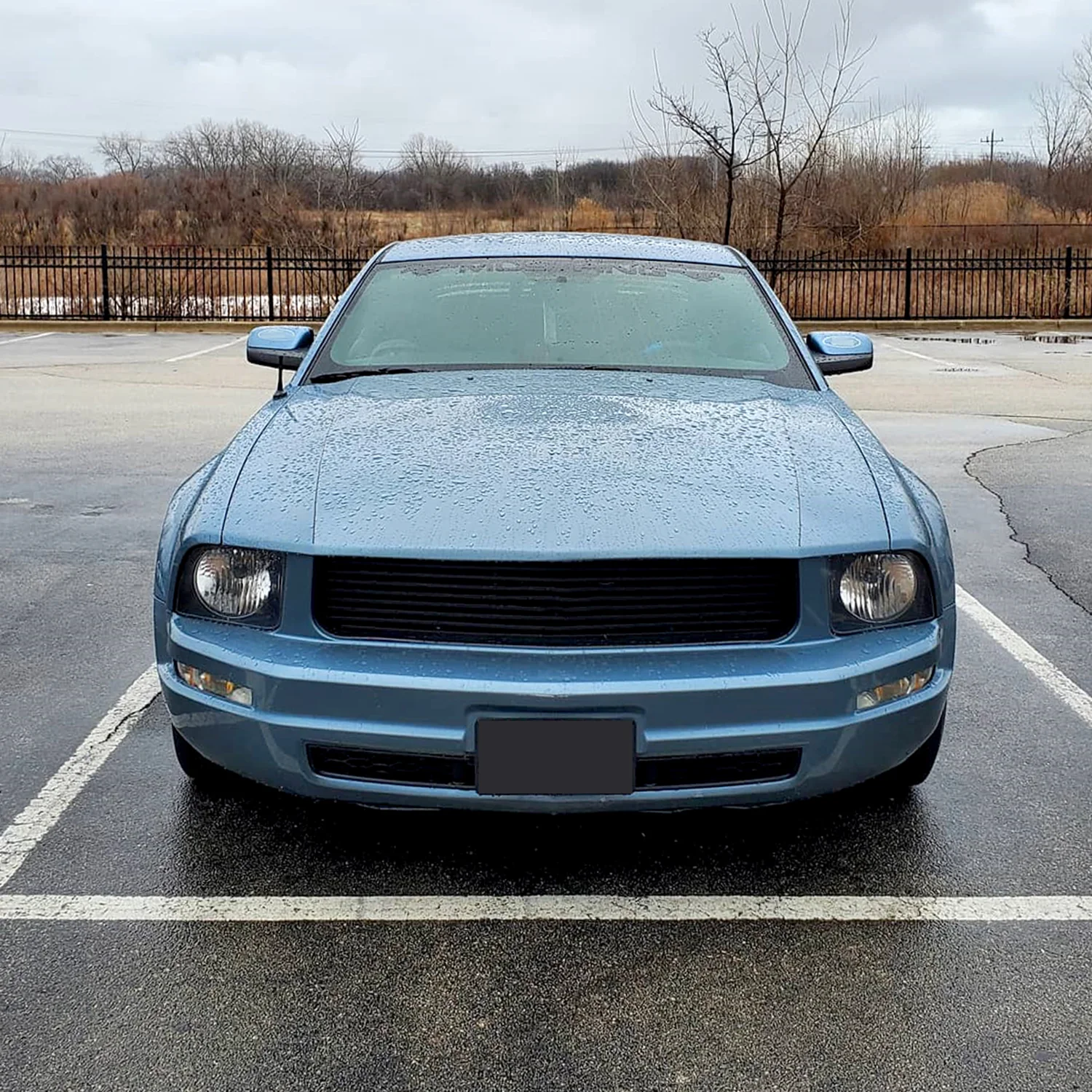 2005-2009 Ford Mustang Factory Style Headlights Matte Black/Clear Lens - Image 10