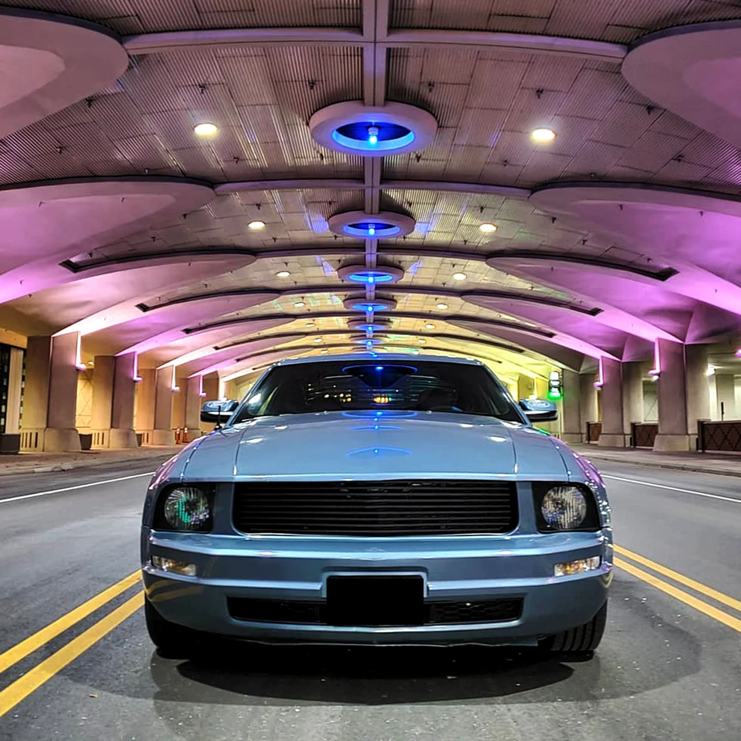 2005-2009 Ford Mustang Factory Style Headlights Matte Black/Light Smoke Lens - Image 10