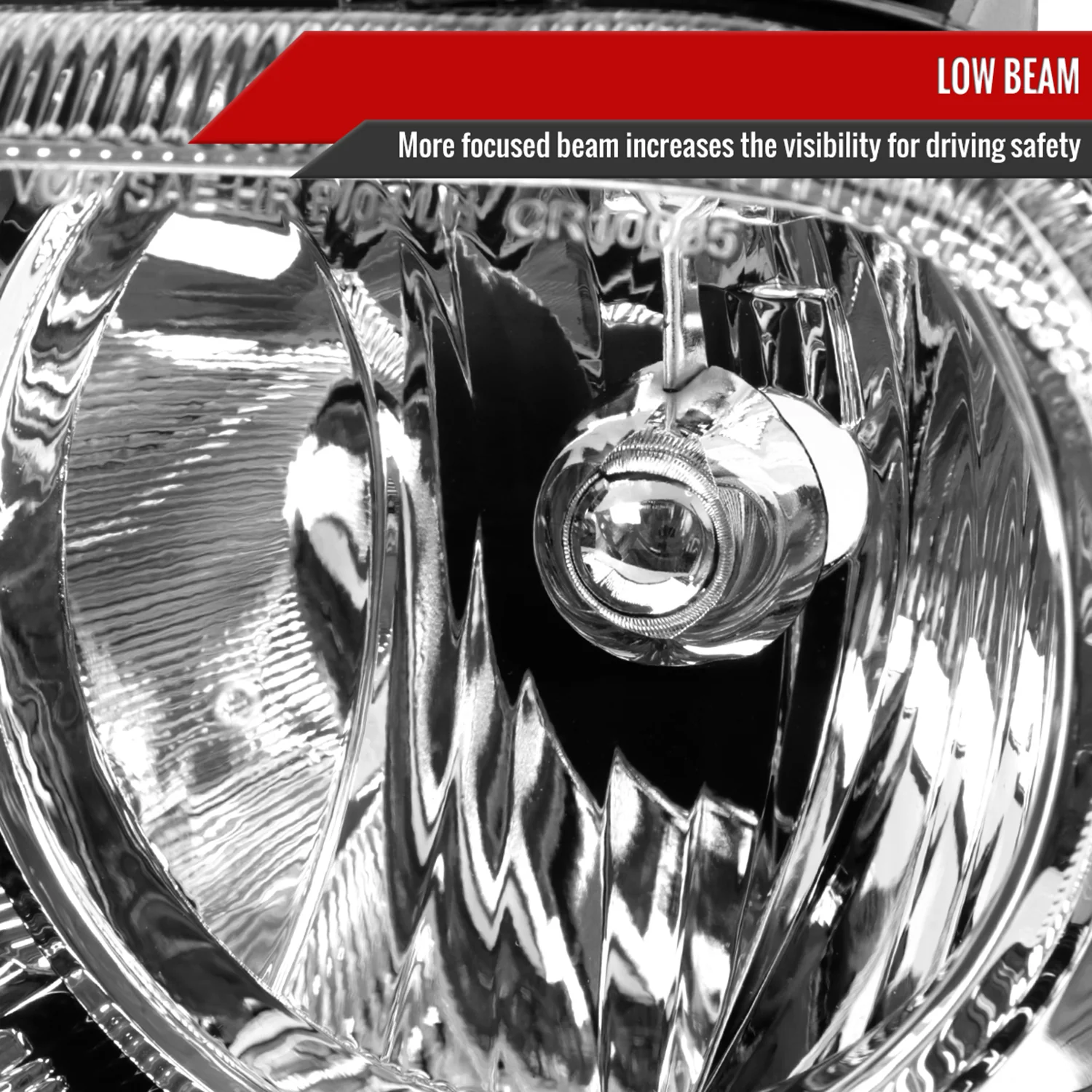 2005-2010 Chrysler 300 Factory Style Headlights Chrome Housing/Clear Lens - Image 3