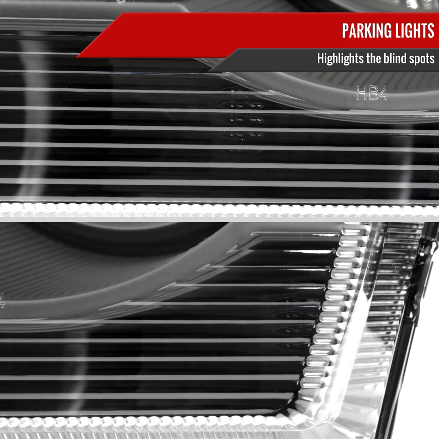 2005-2010 Chrysler 300 Factory Style Headlights Matte Black/Clear Lens - Image 6