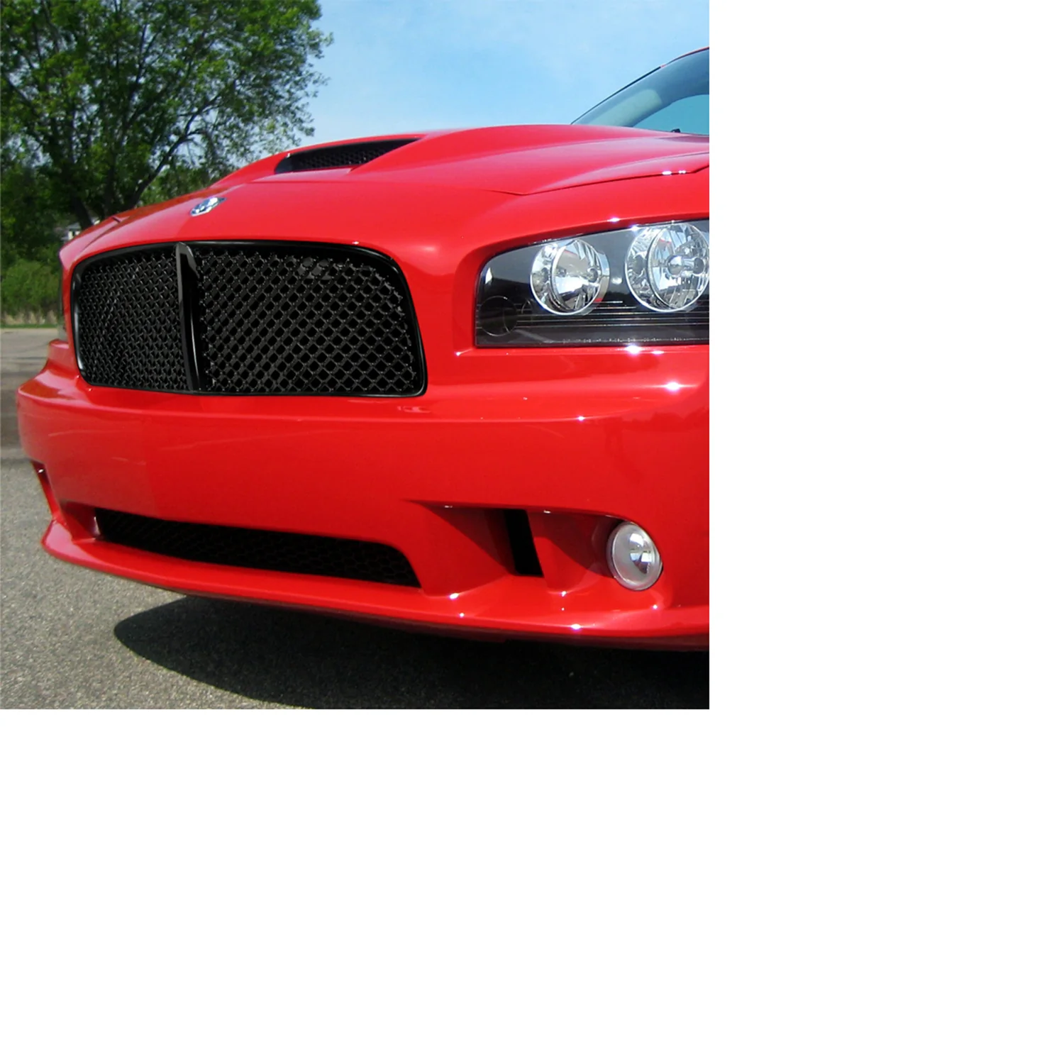 2005-2010 Dodge Charger Black ABS Front Hood Grille - Image 10