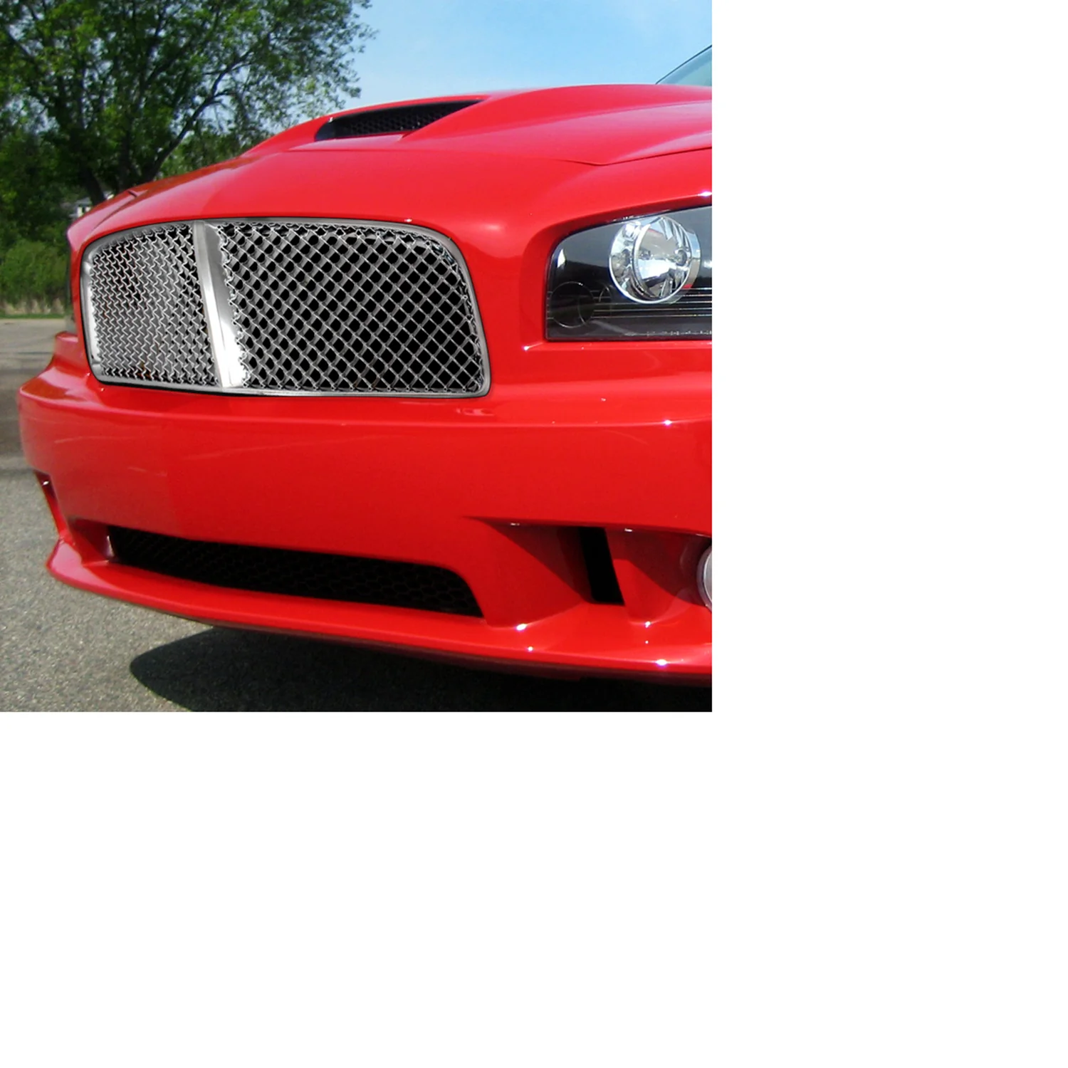 2005-2010 Dodge Charger Chrome ABS Front Hood Grille - Image 10