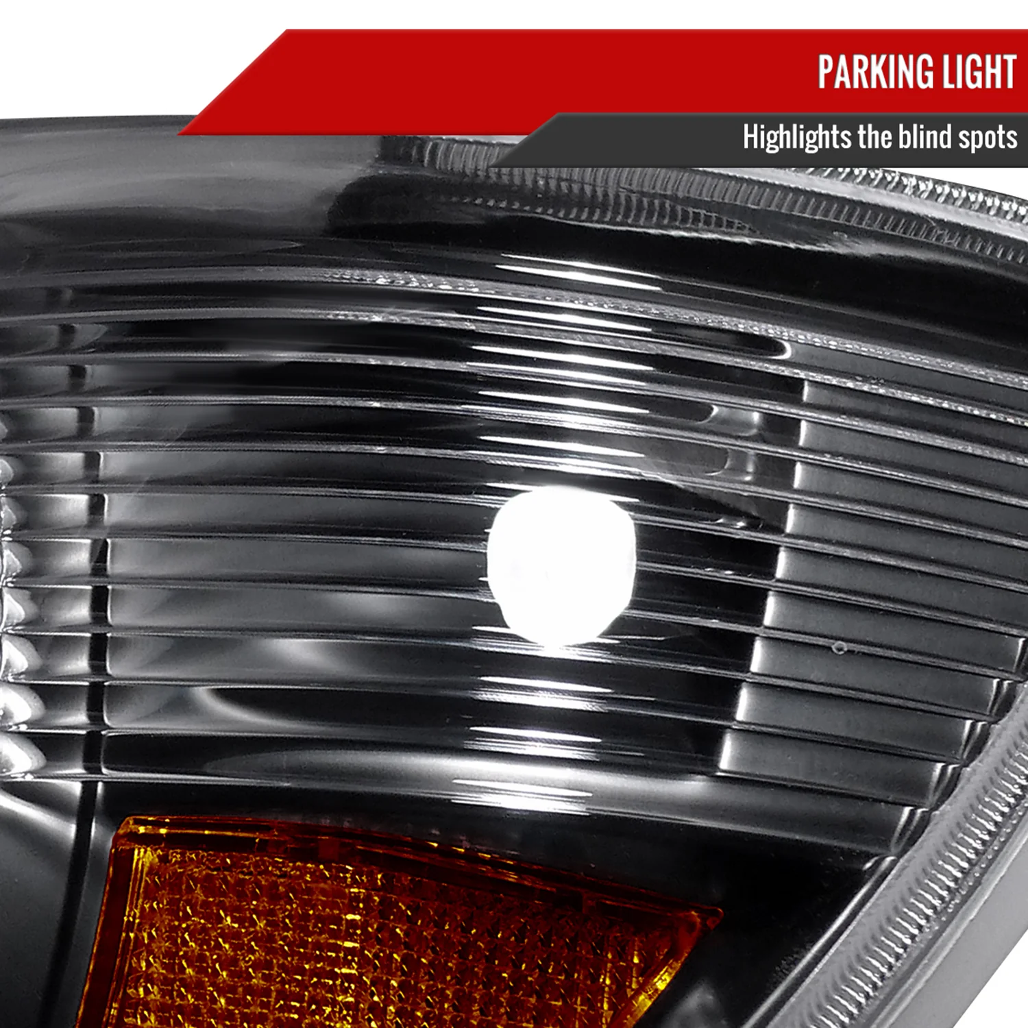 2005-2011 Toyota Tacoma Factory Style Headlights Matte Black/Clear Lens - Image 5