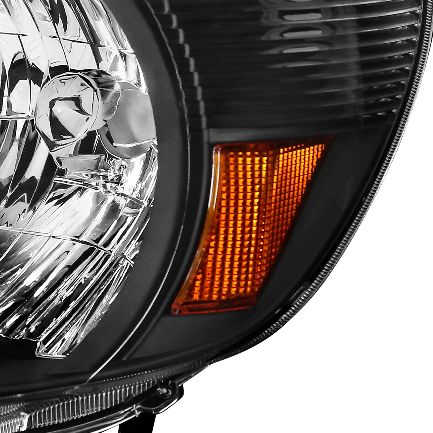 2005-2011 Toyota Tacoma Factory Style Headlights Matte Black/Clear Lens - Image 6