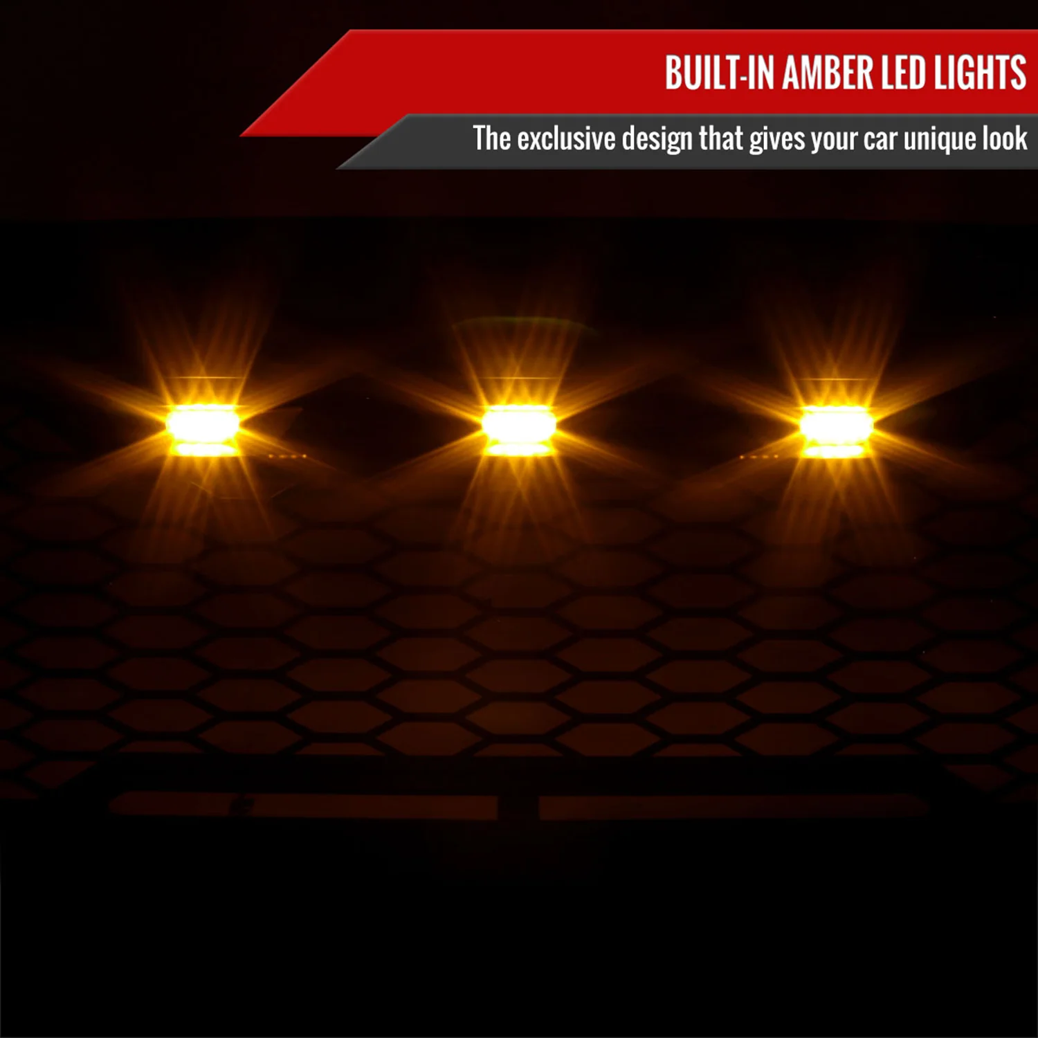 2005-2011 Toyota Tacoma Matte Black Mesh Replacement Grille w/ LED Lights - Image 2