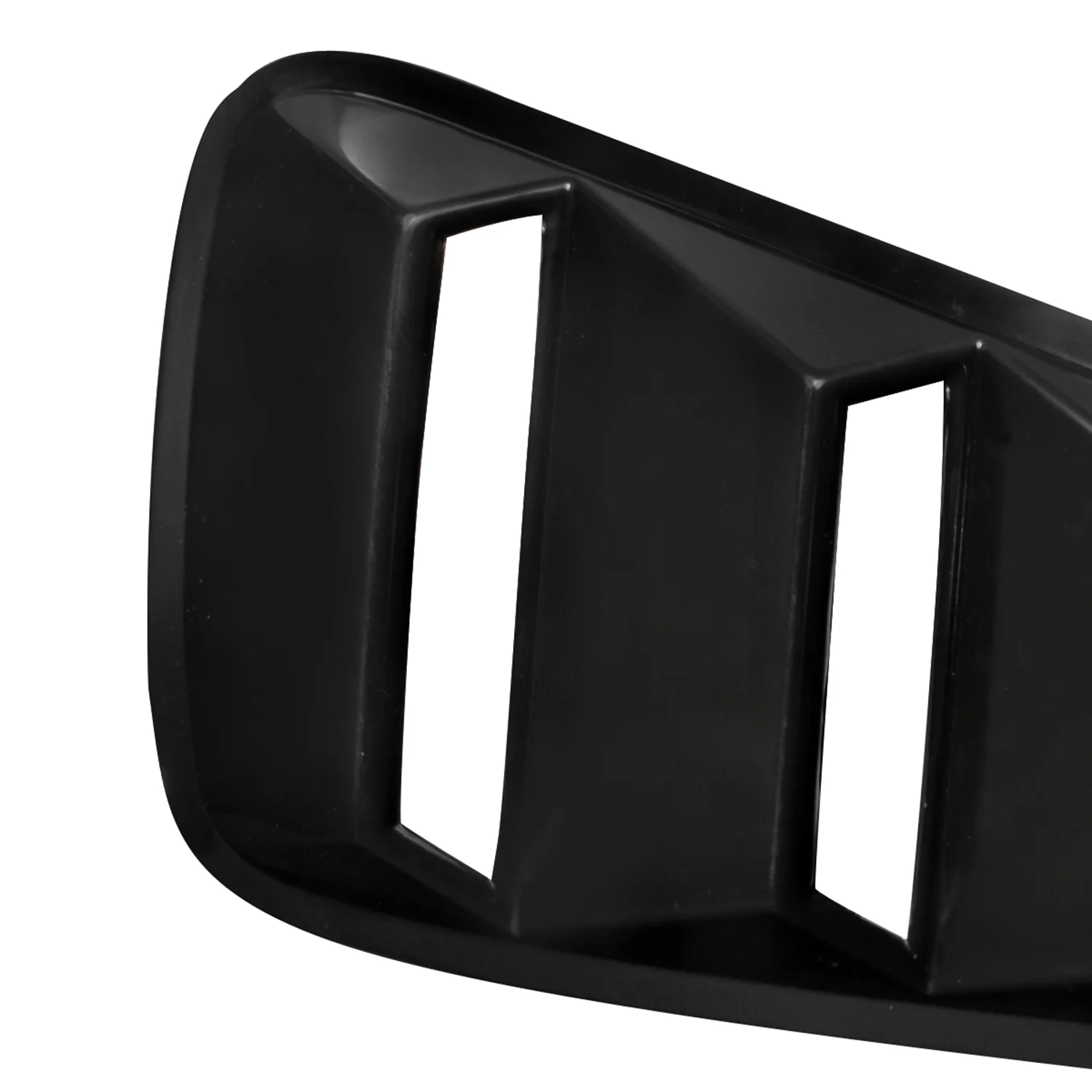 2005-2014 Ford Mustang Textured Black ABS Quarter Side Window Louvers Vent - Image 3