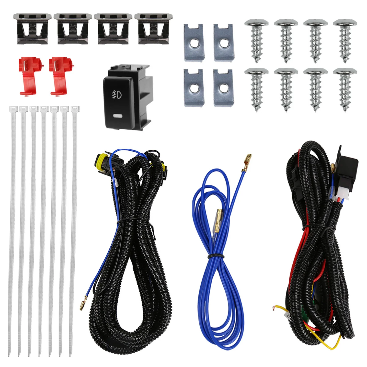 2005-2019 Nissan Xterra/Frontier H11 Fog Lights Switch & Wiring Harness Chrome - Image 7