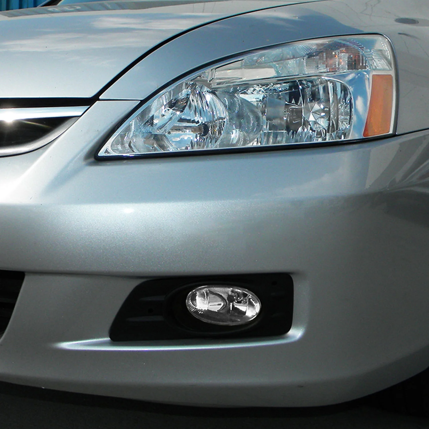 2006-2007 Honda Accord Sedan H11 Fog Lights Kit Chrome Housing/Clear Lens - Image 10