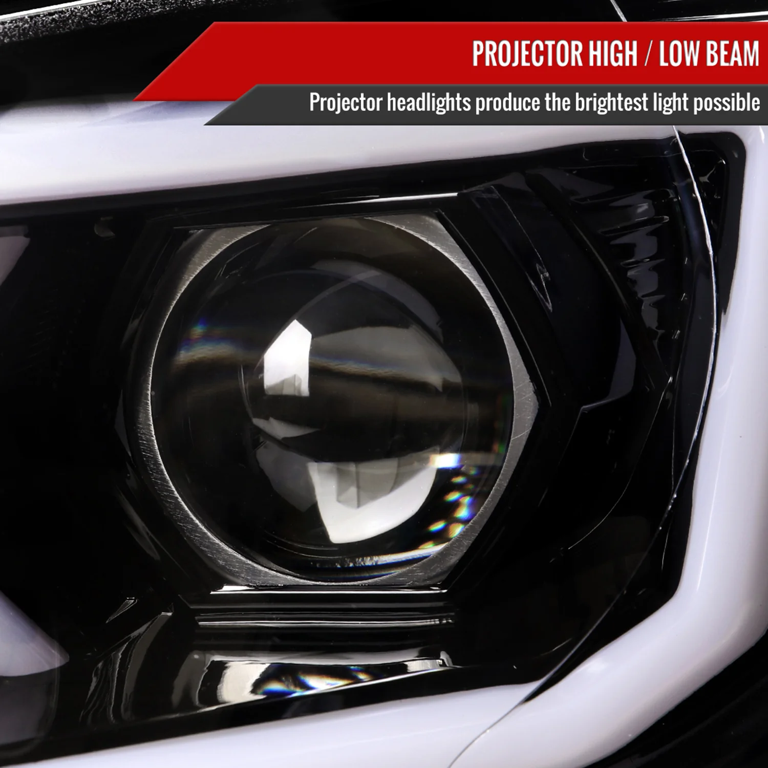 2006-2007 Subaru Impreza WRX STI LED Bar Signal Projector Headlights Black - Image 3